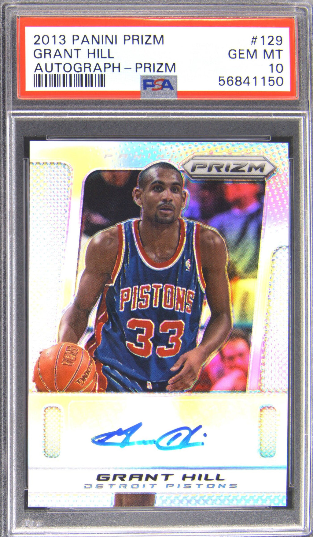 2013 Panini Prizm Grant Hill Prizm Auto PSA 10
