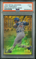 1999 Metal Universe Gary Sheffield Precious Metal Gems /50 PSA 7