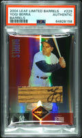 2004 Leaf Limited Barrels Yogi Berra Bat Barrel 1/2 PSA Authentic