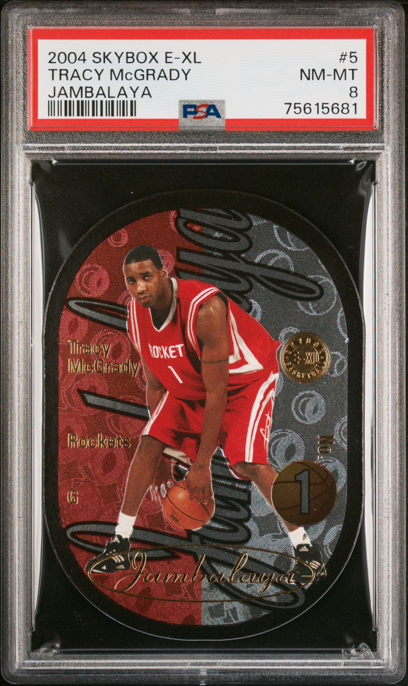 2004 Skybox E-XL Jambalaya Tracy McGrady PSA 8
