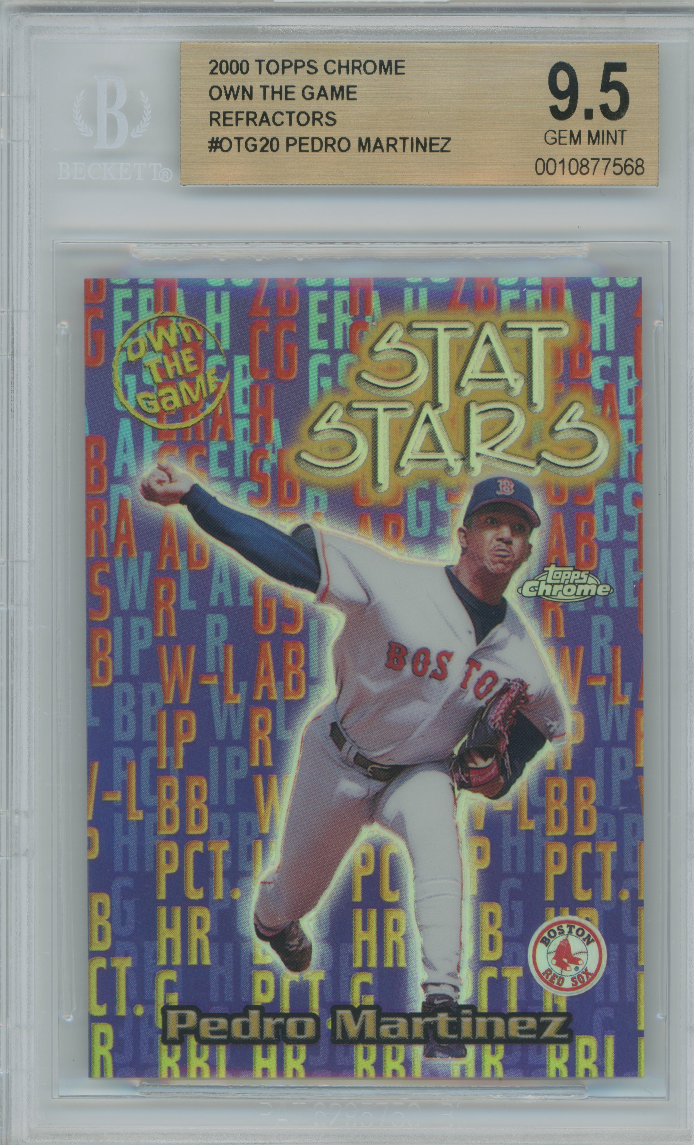 2000 Topps Chrome Own the Game Refractor Pedro Martinez BGS 9.5