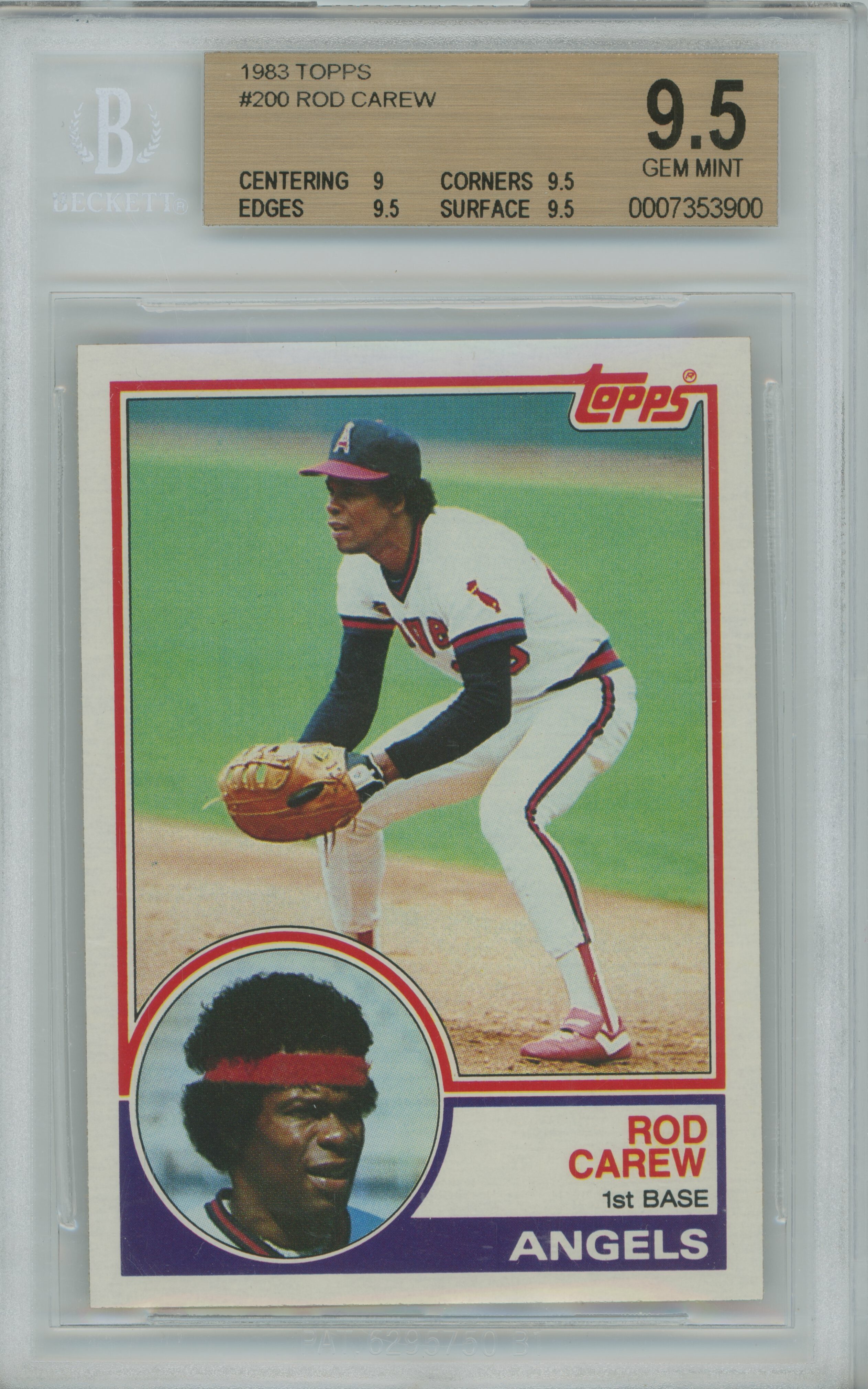 1983 Topps Rod Carew BGS 9.5