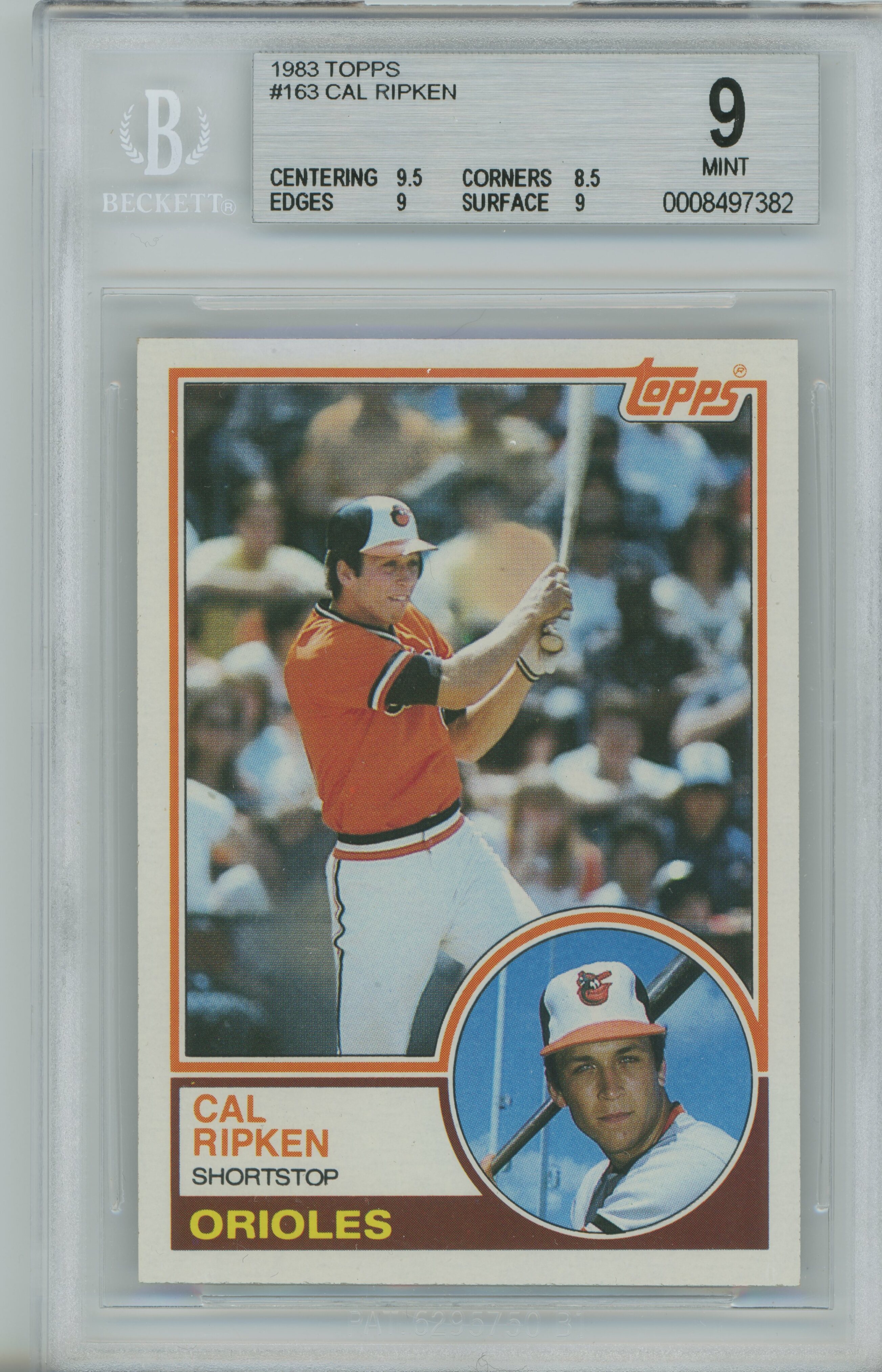 1983 Topps Cal Ripken BGS 9