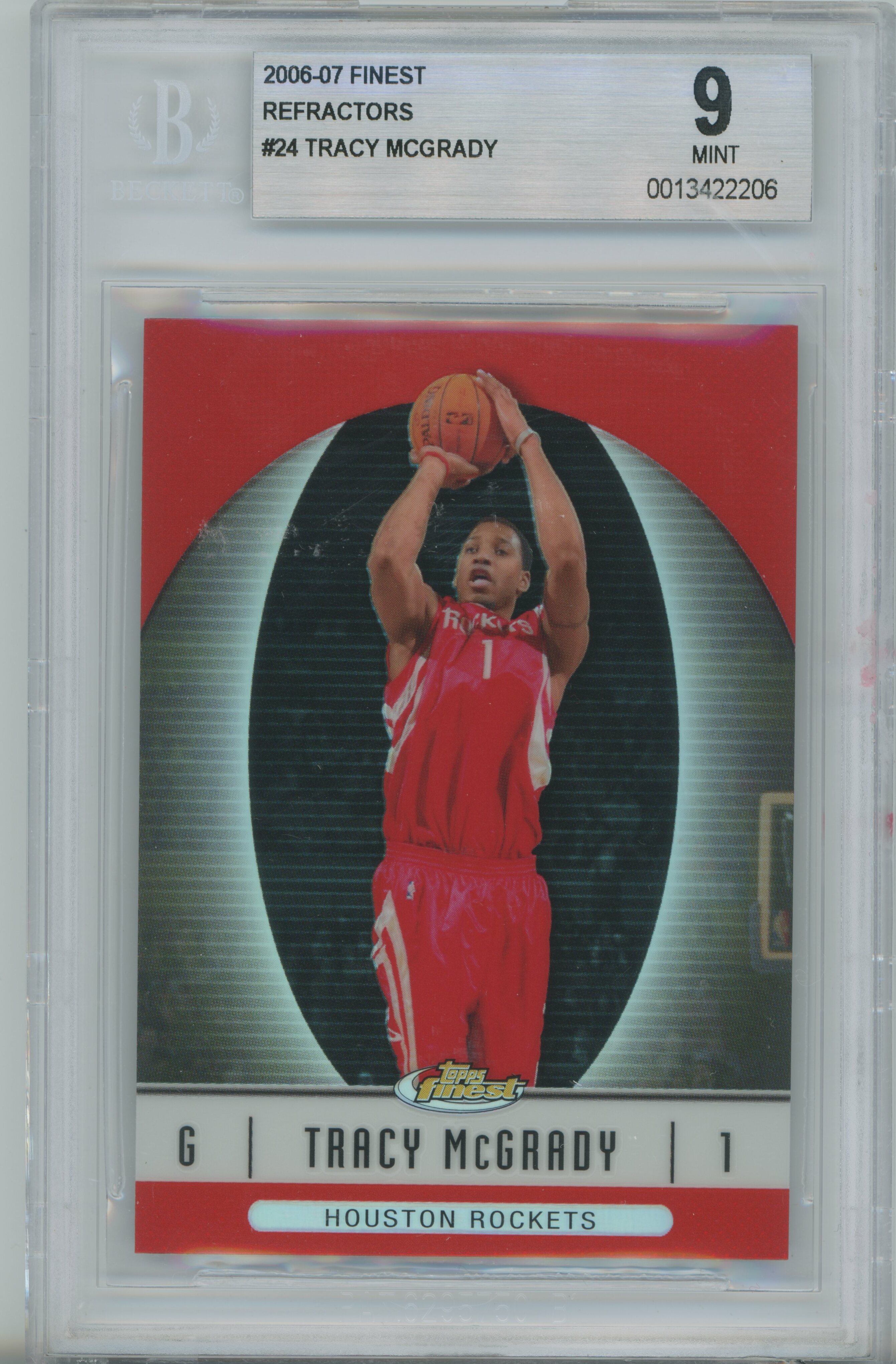 2006-07 Finest Refractor Tracy McGrady BGS 9