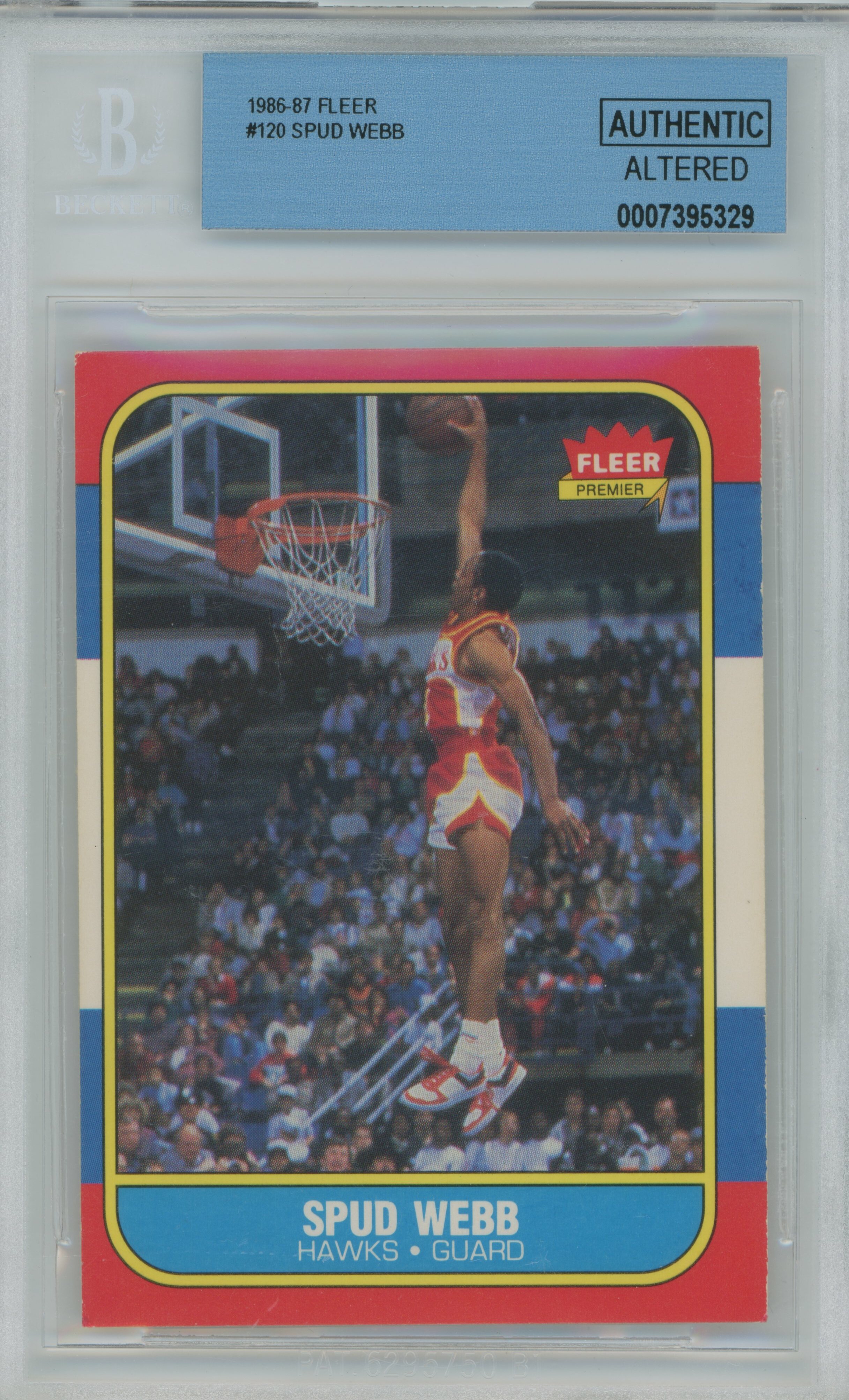 1986-87 Fleer RC Spud Webb BGS