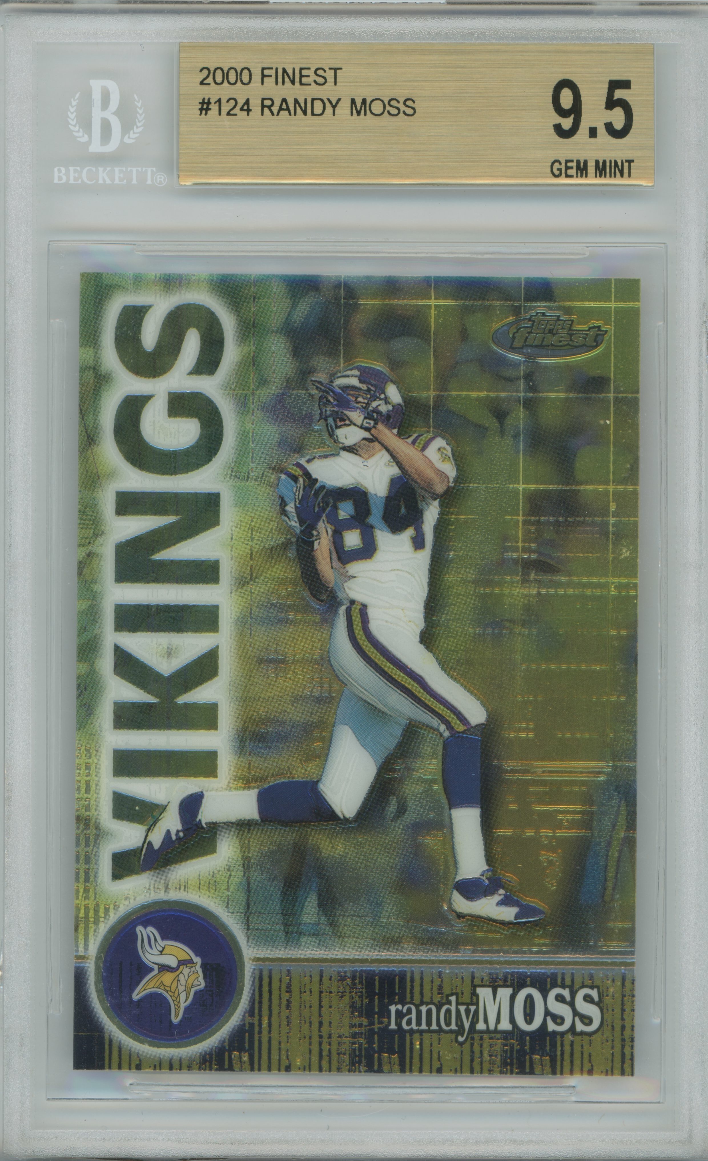 2000 Finest Randy Moss BGS 9.5