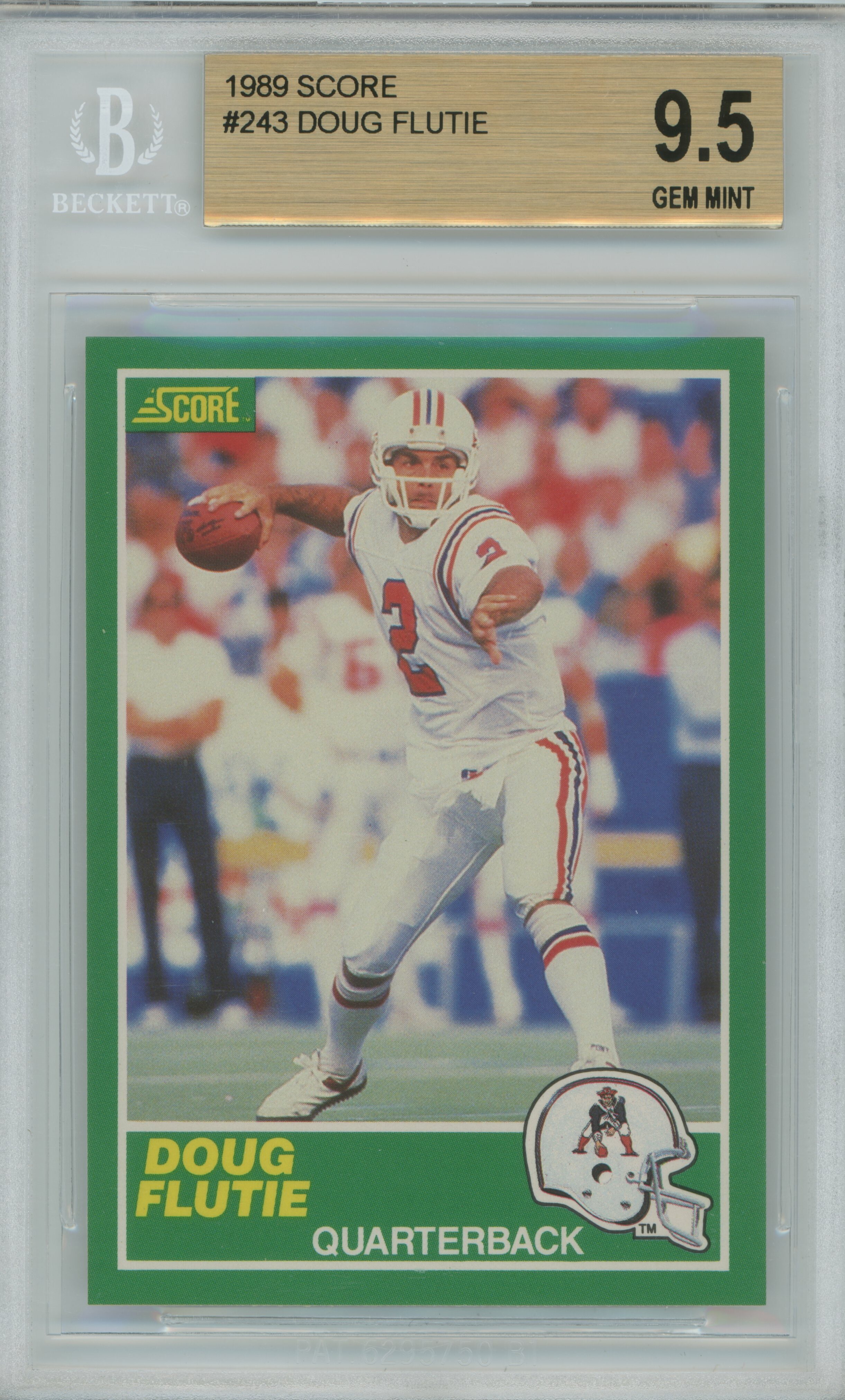 1989 Score Doug Flutie BGS 9.5