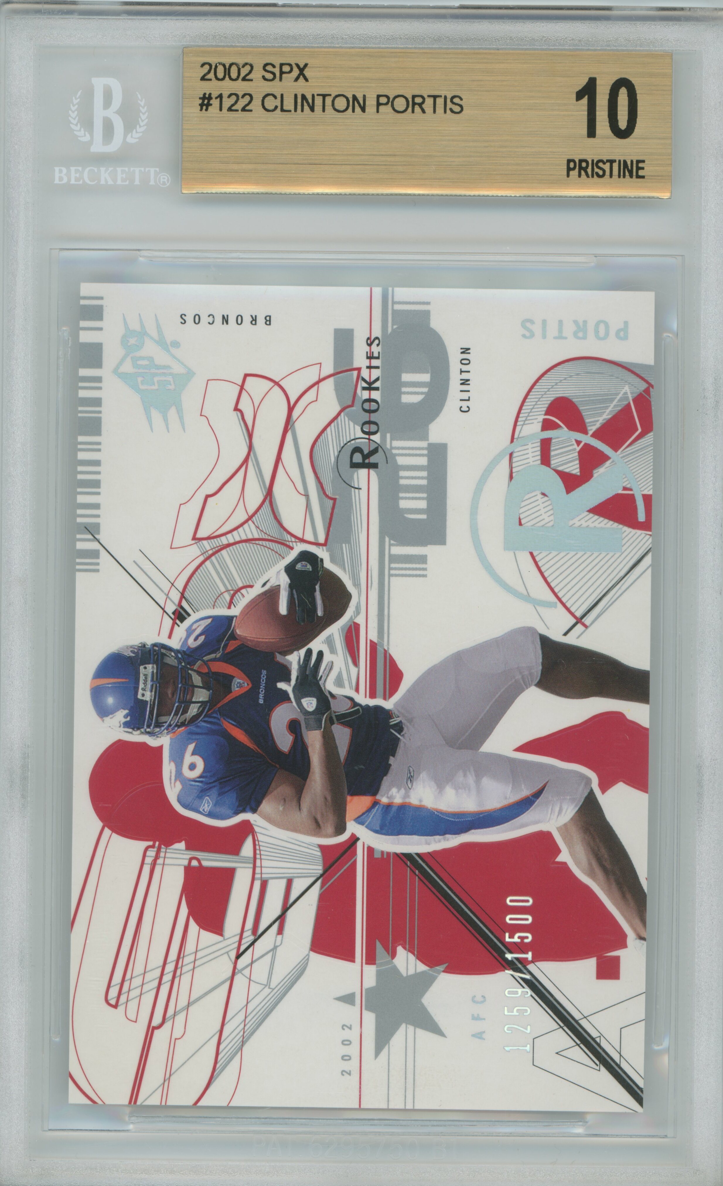 2002 SPx Clinton Portis BGS 10