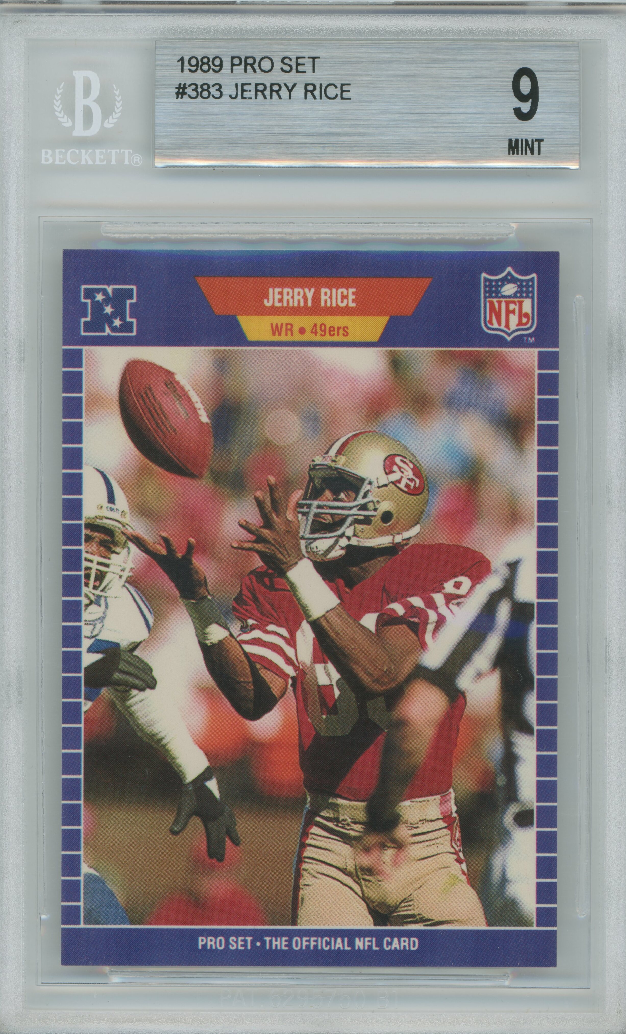 1989 Pro Set Jerry Rice BGS 9