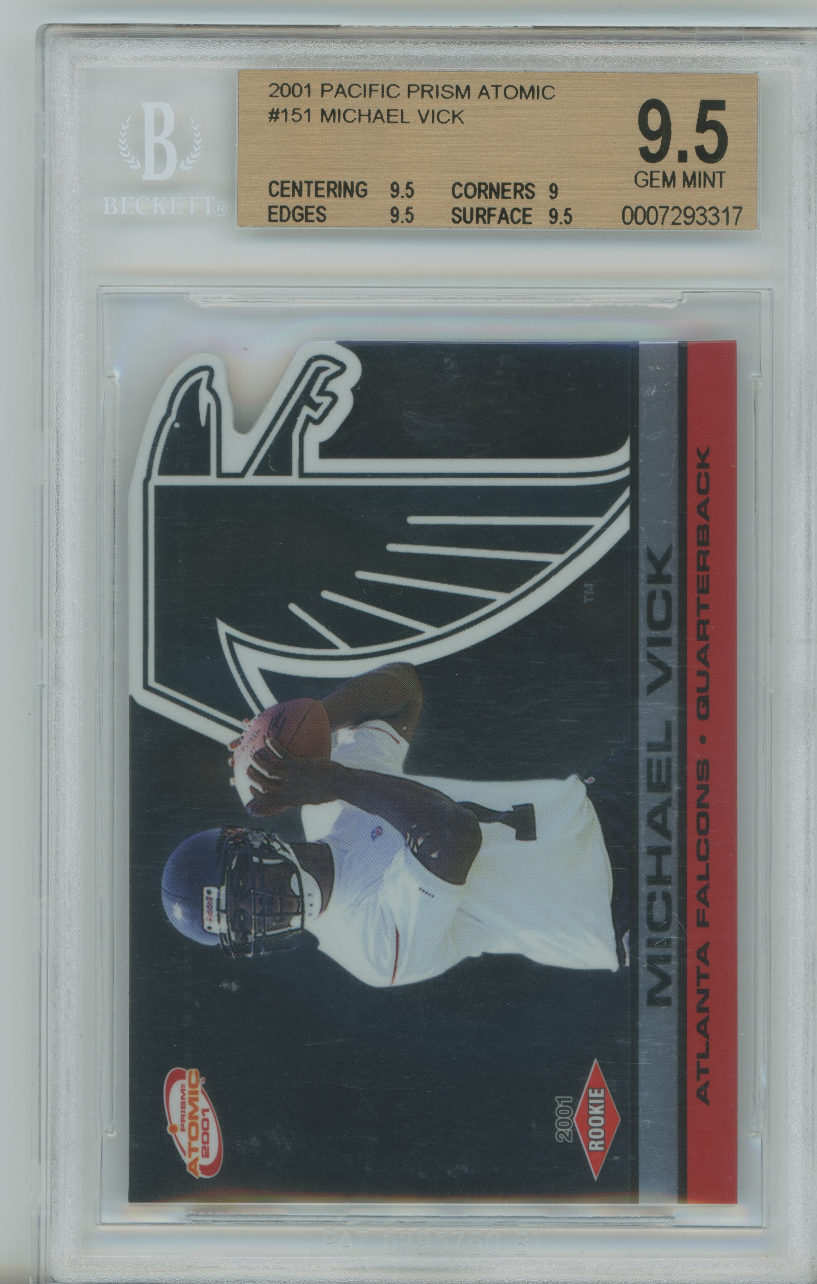 2001 Prism Atomic RC Michael Vick BGS 9.5