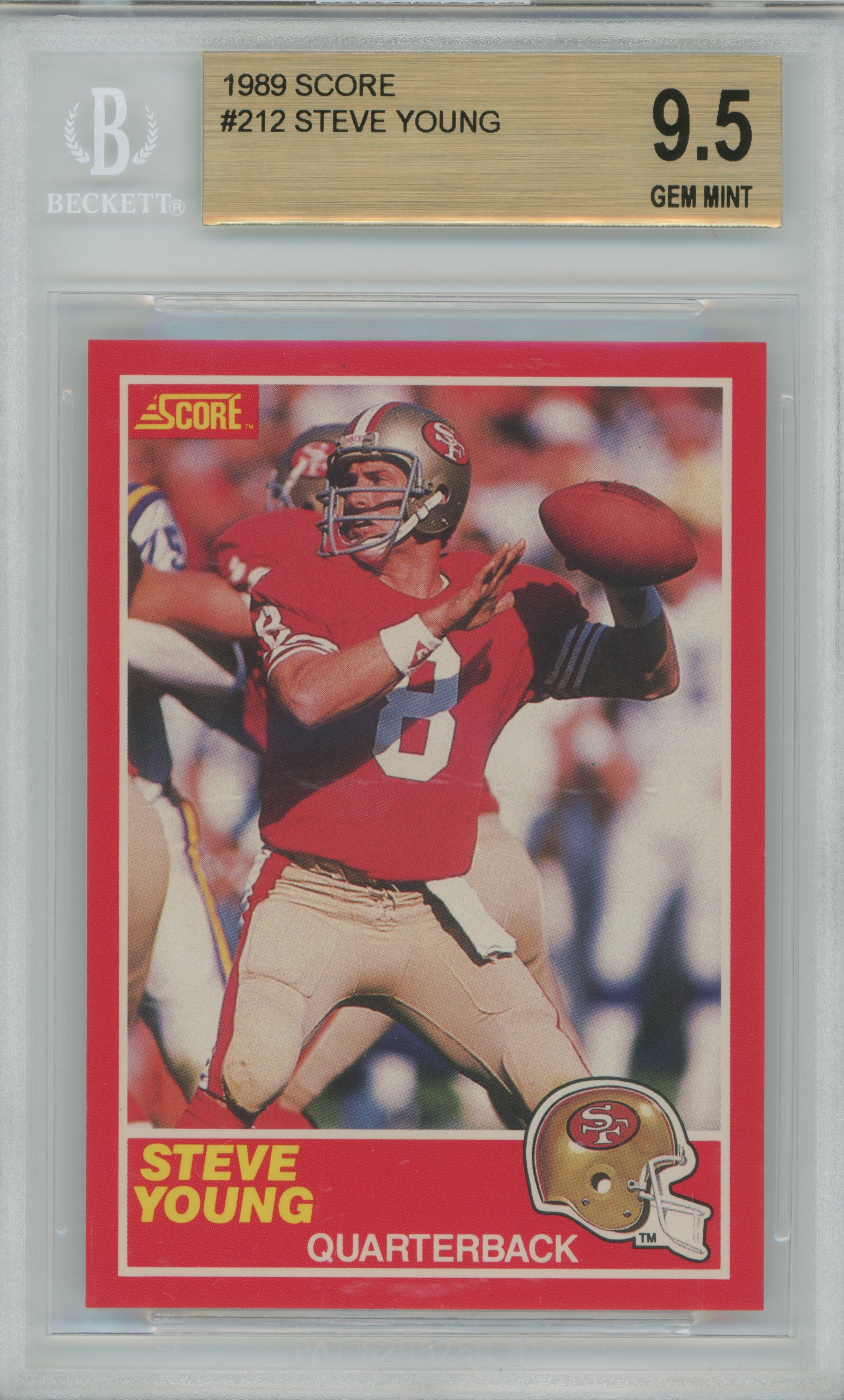 1989 Score Steve Young BGS 9.5