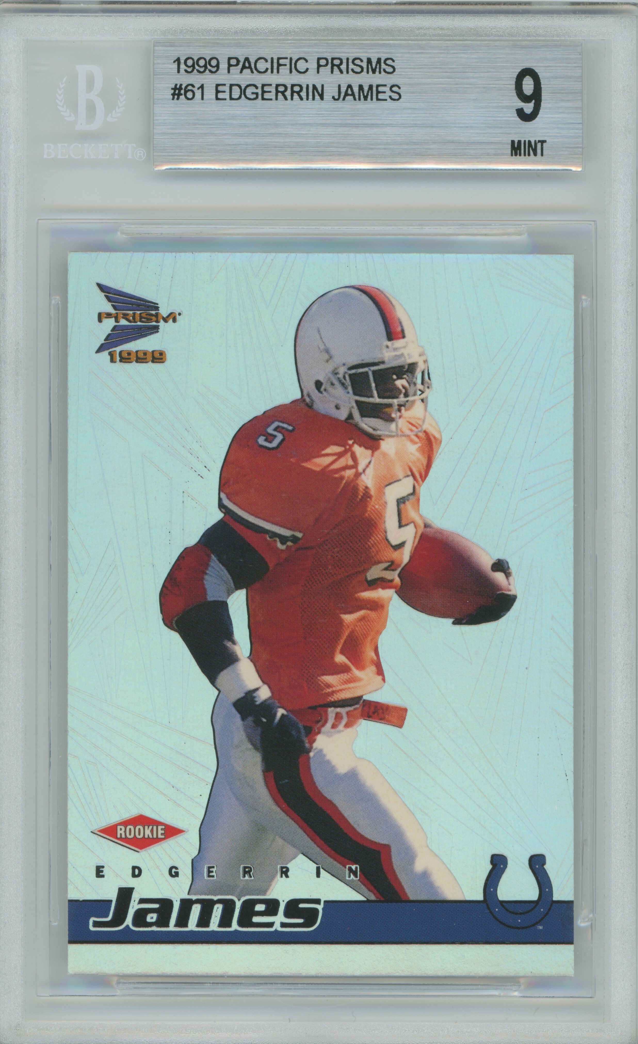 1999 Prism Edgerrin James RC BGS 9