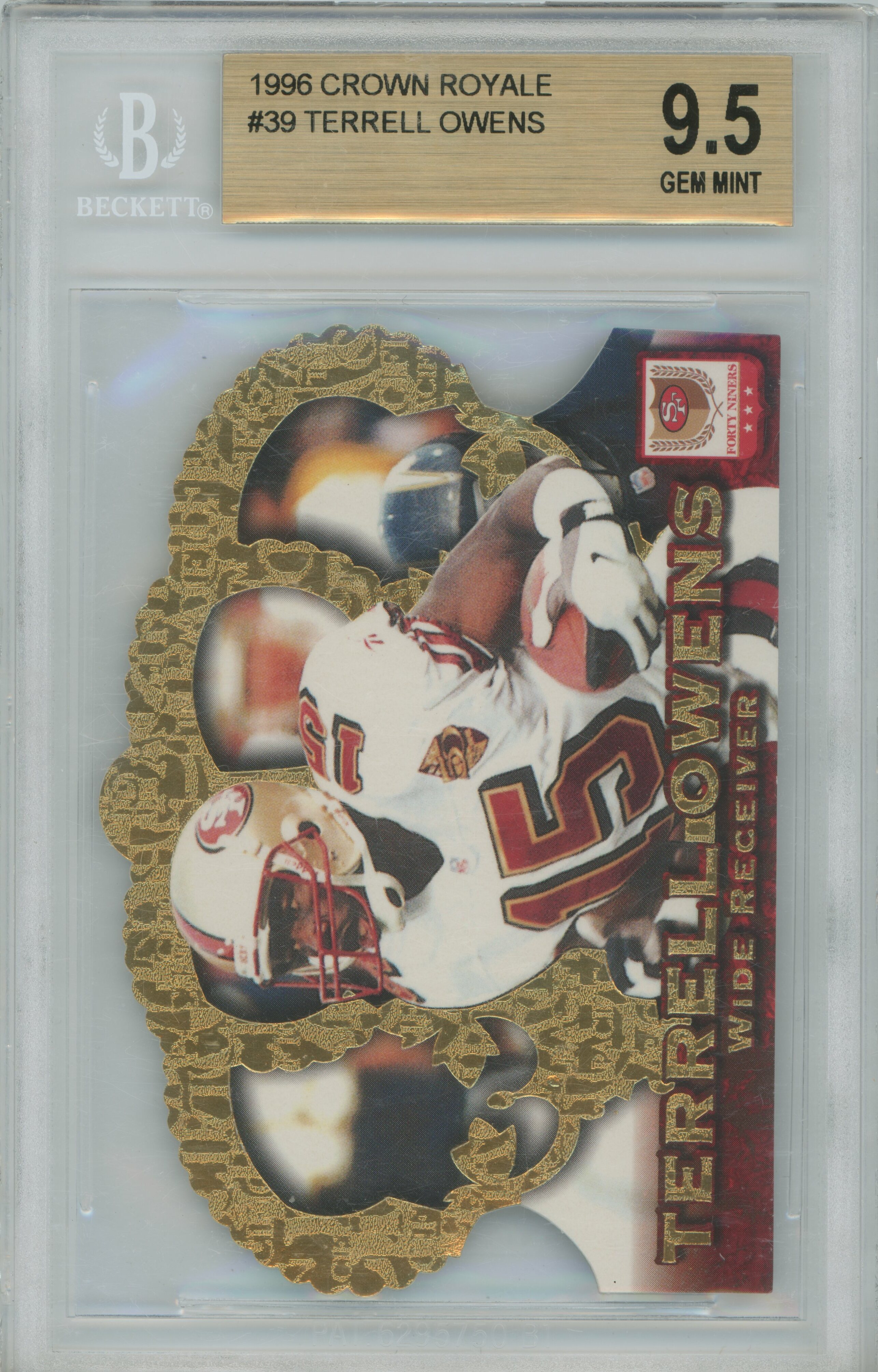 1996 Crown Royale RC Terrell Owens BGS 9.5