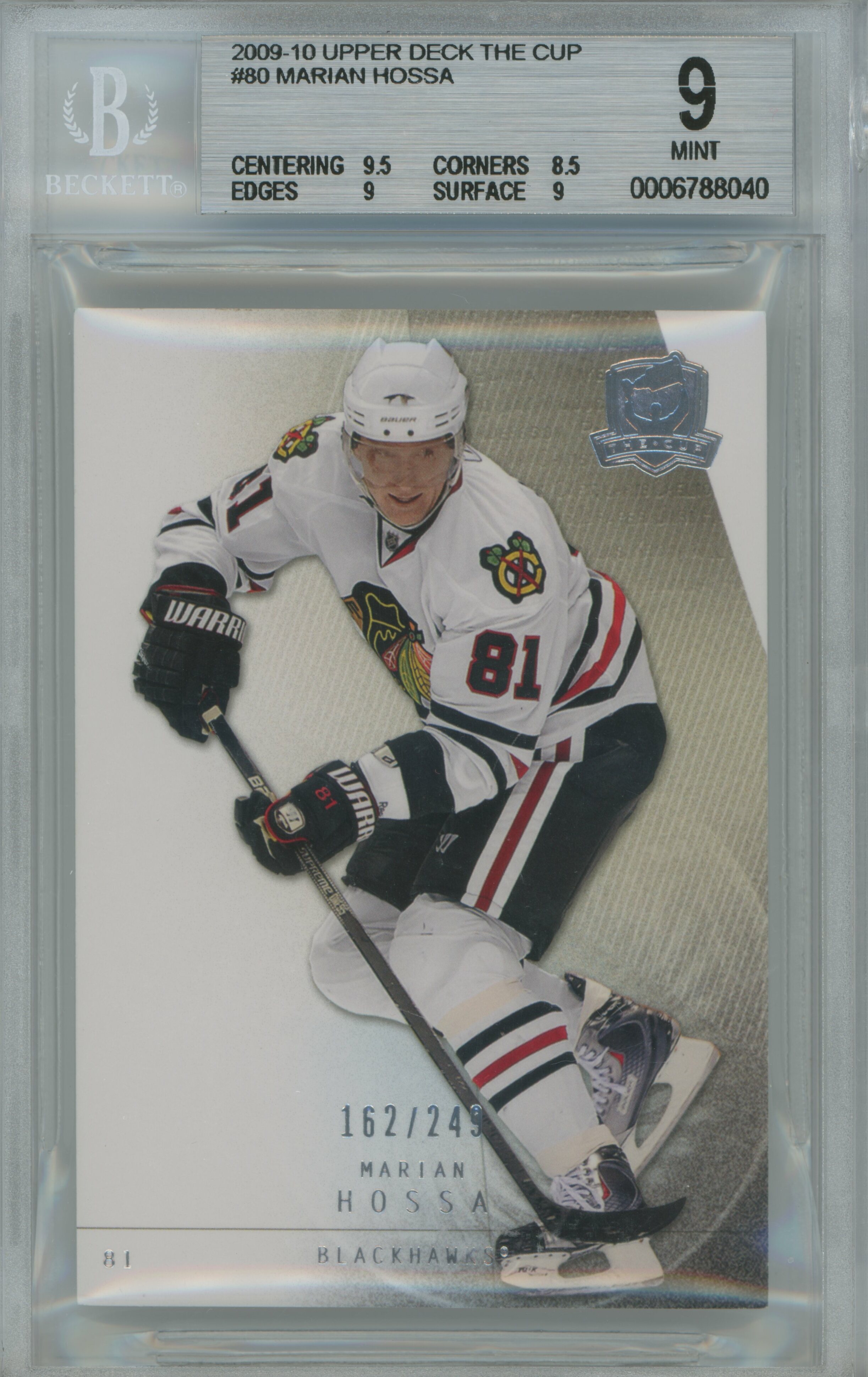 2009-10 The Cup Marian Hossa BGS 9