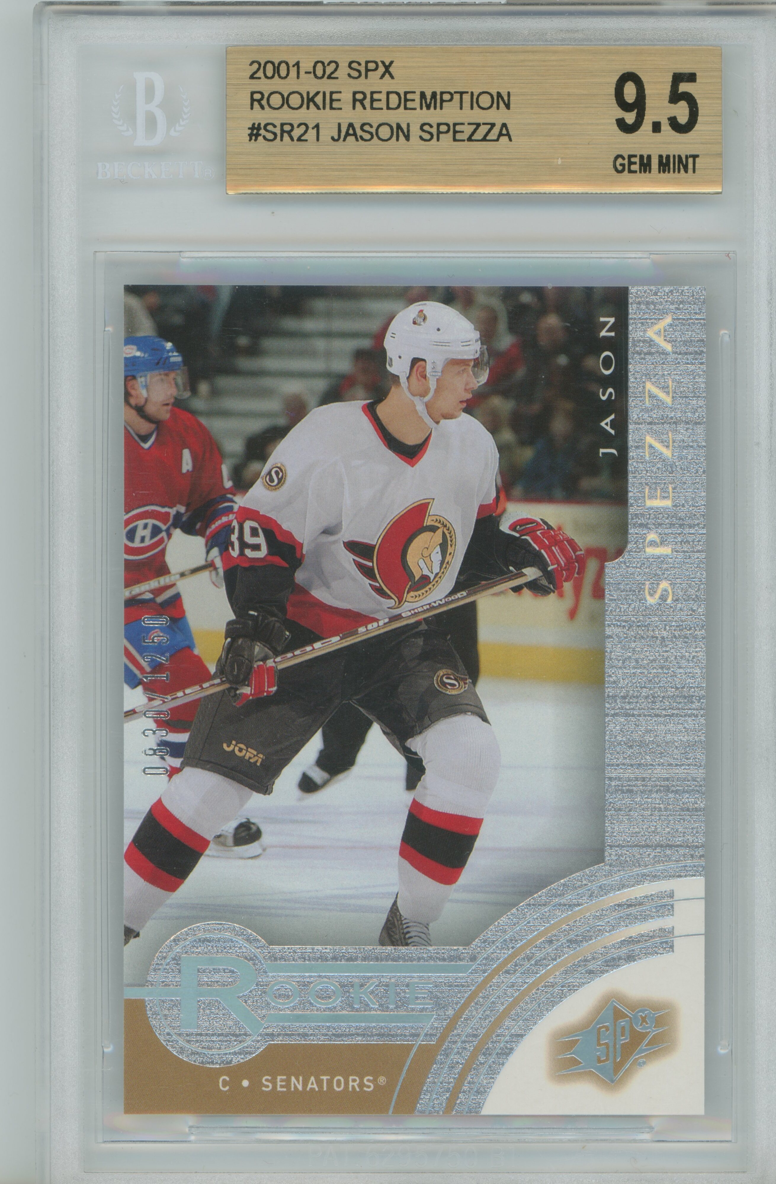 2001-02 SPx Rookie Redemption Jason Spezza BGS 9.5