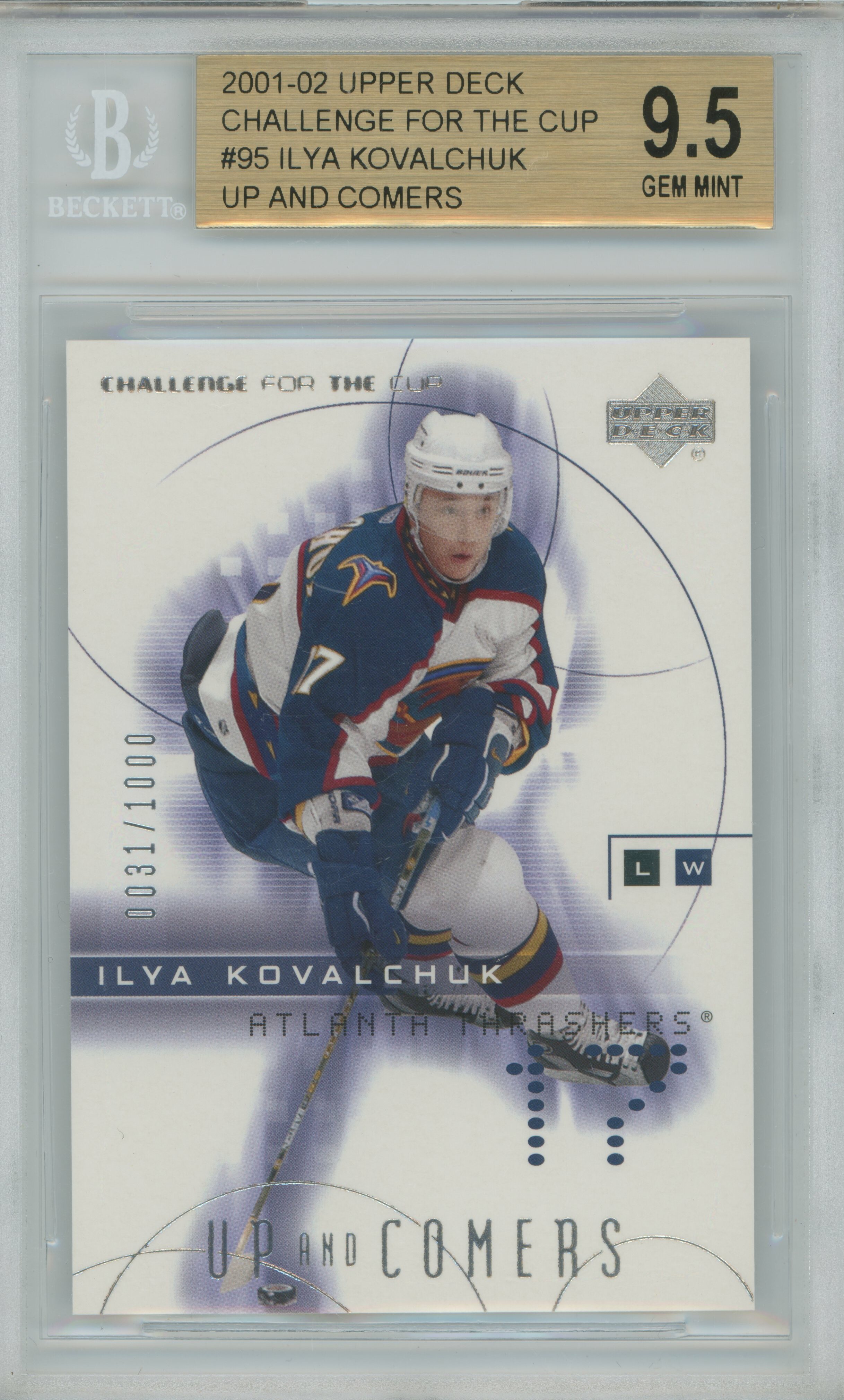 2001-02 Challenge for the Cup RC Ilya Kovalchuk BGS 9.5