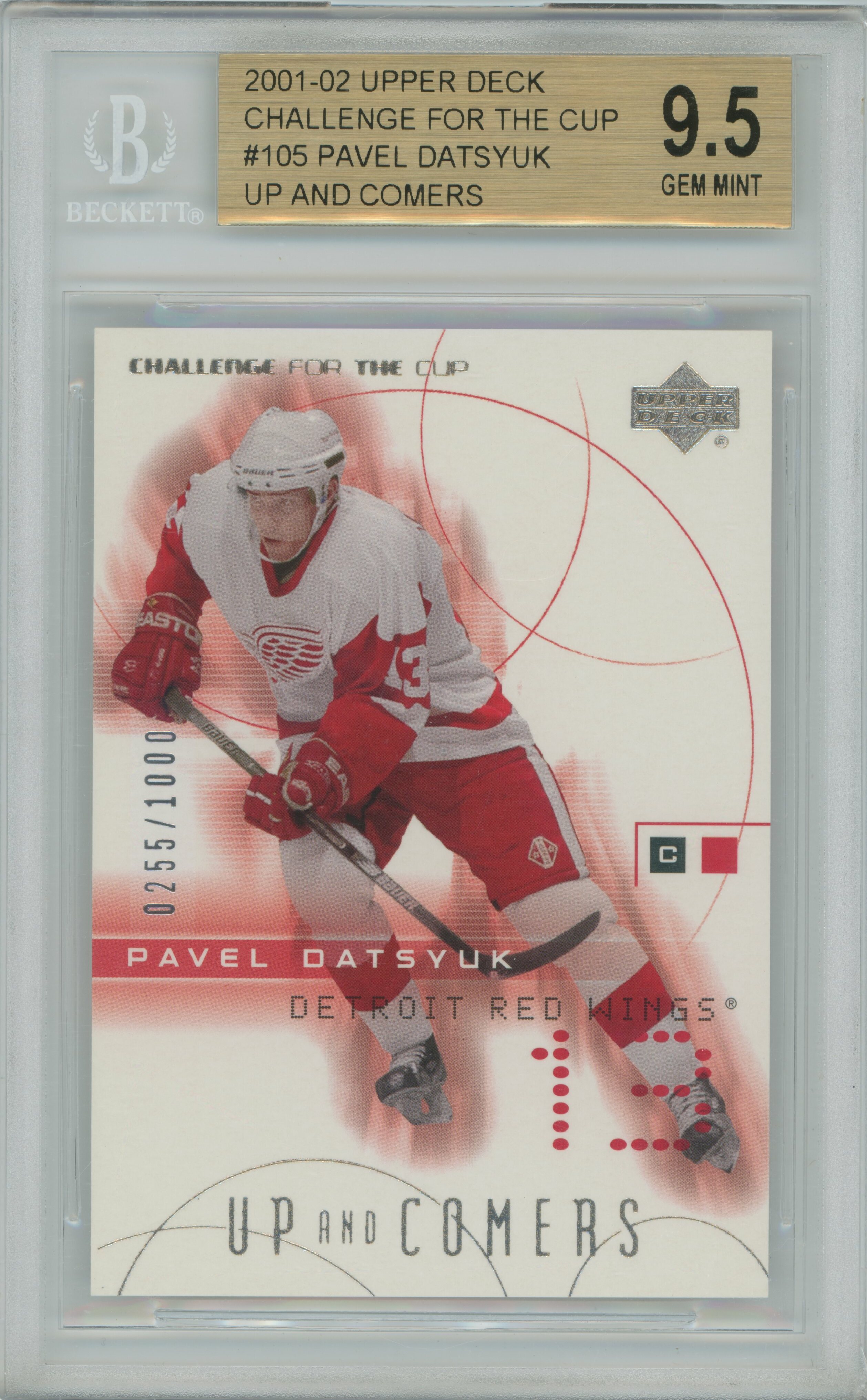 2001-02 Challenge for the Cup RC Pavel Datsyuk BGS 9.5