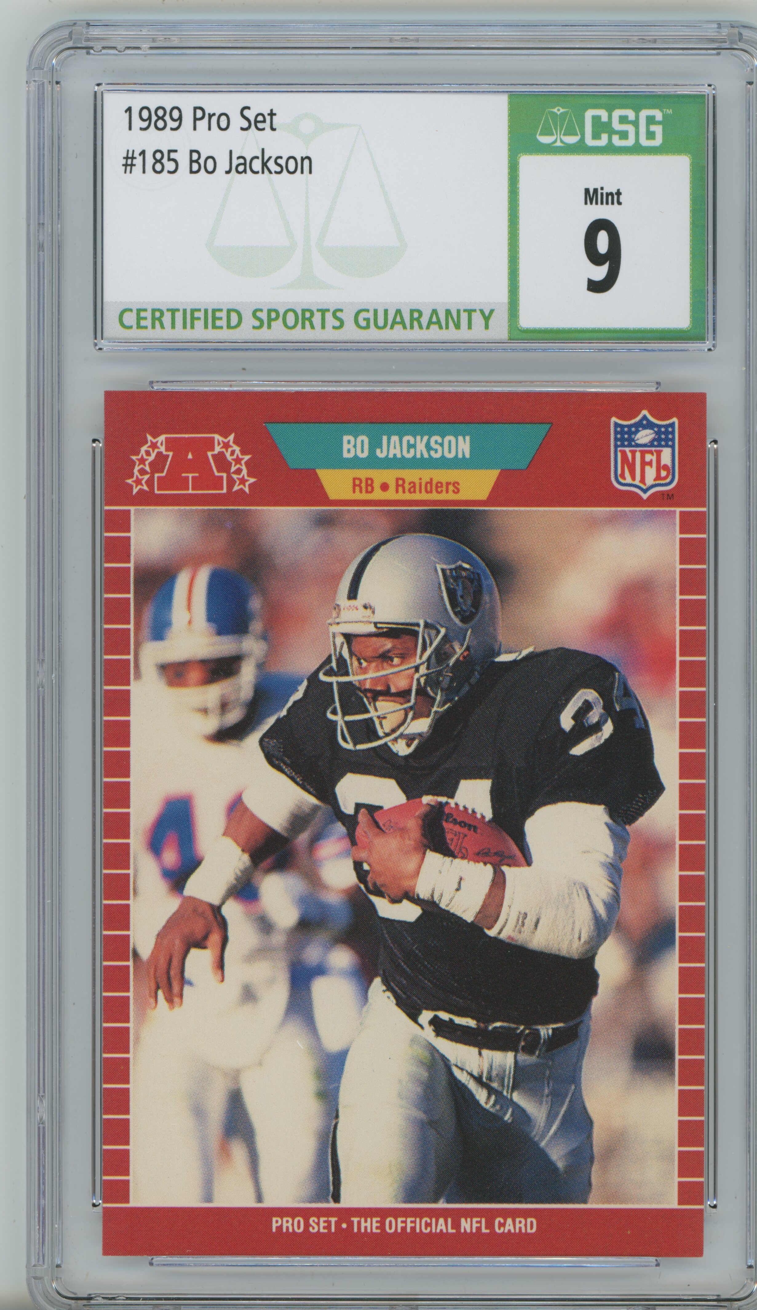 1989 Pro Set Bo Jackson CSG 9