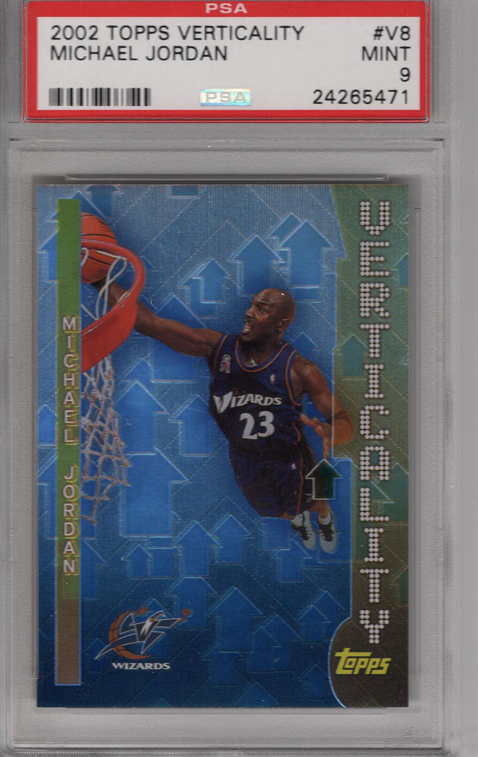 2002-03 Topps Verticality Michael Jordan PSA 9