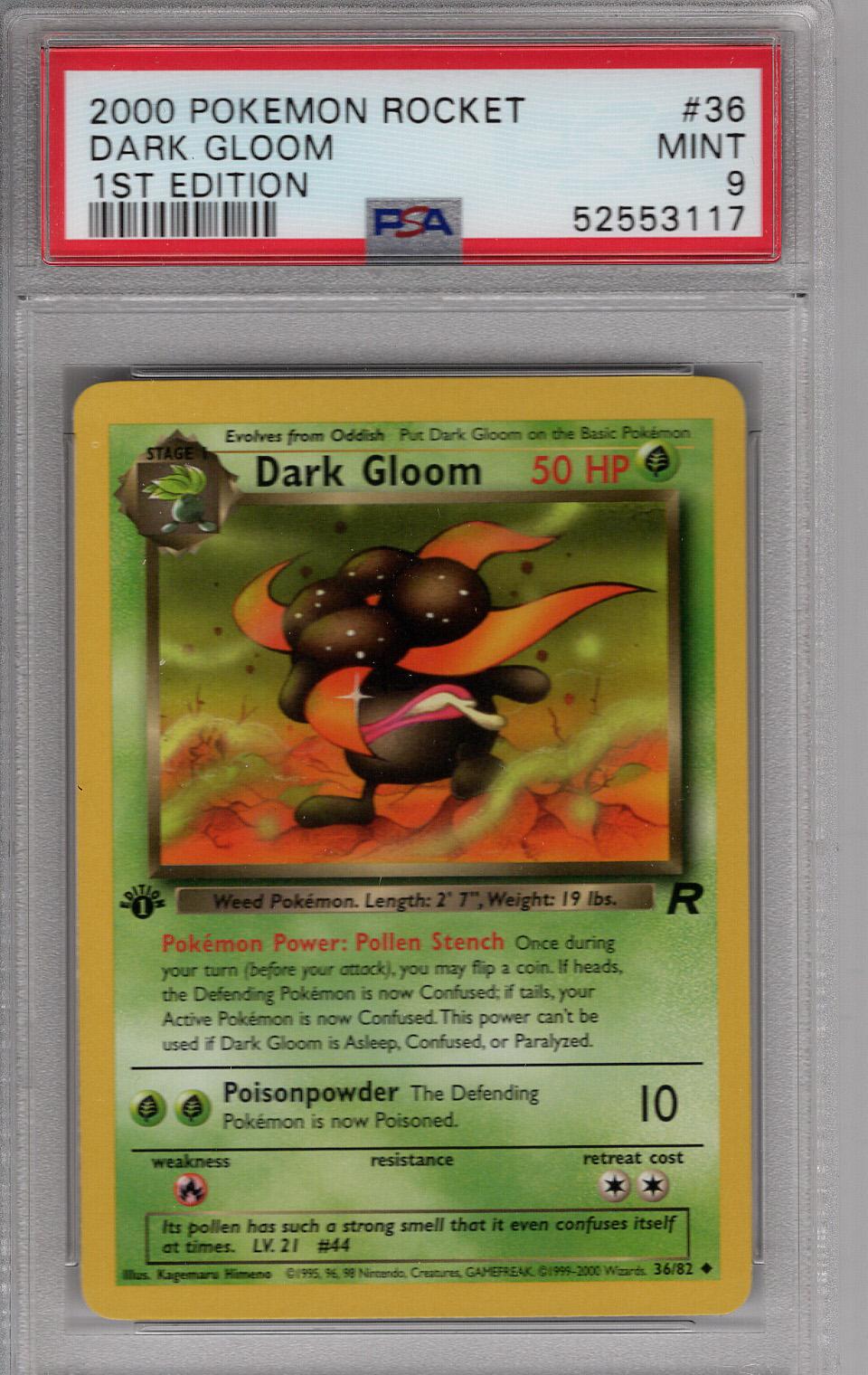 2000 Rocket 1st Edition Dark Gloom PSA 9