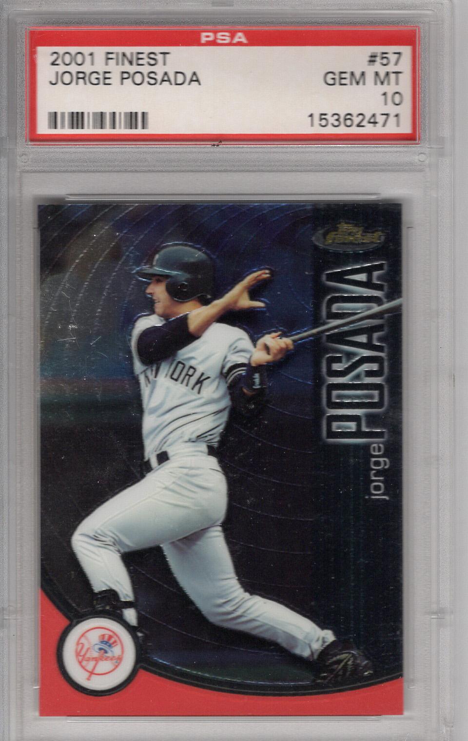 2001 Finest Jorge Posada PSA 10