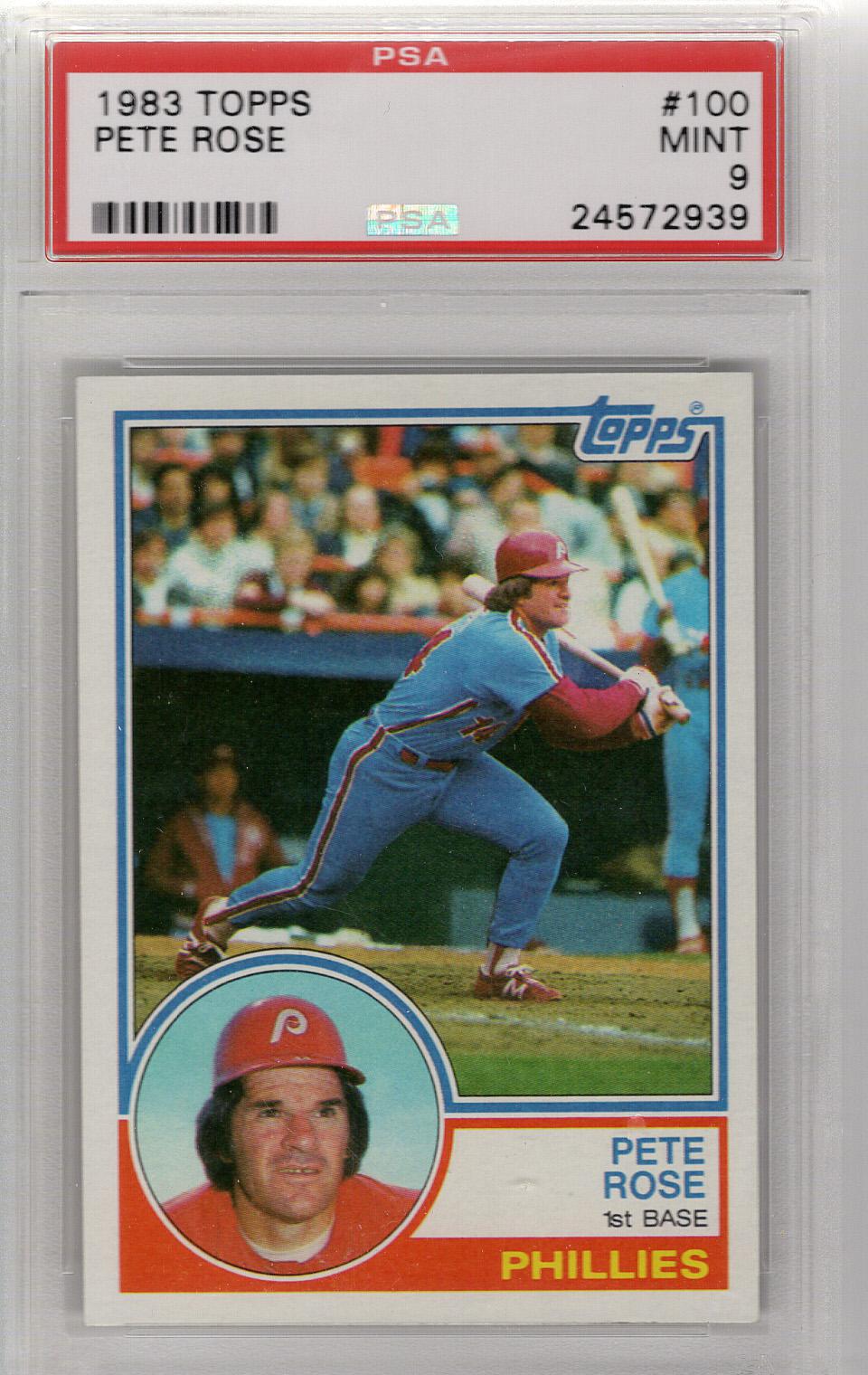 1983 Topps Pete Rose PSA 9