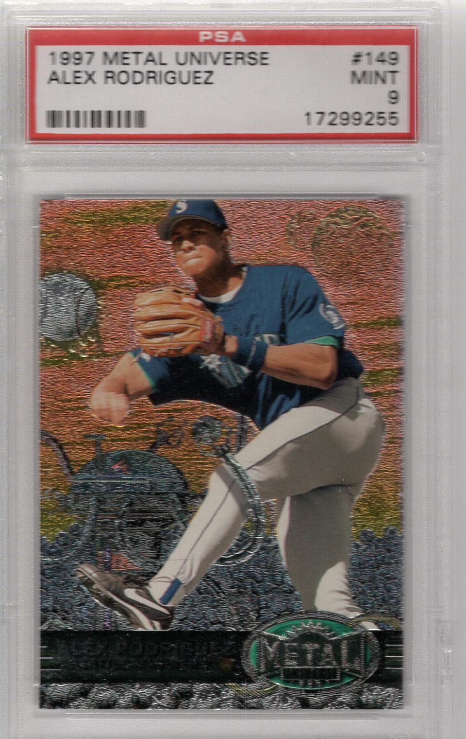 1997 Metal Universe Alex Rodriguez PSA 9