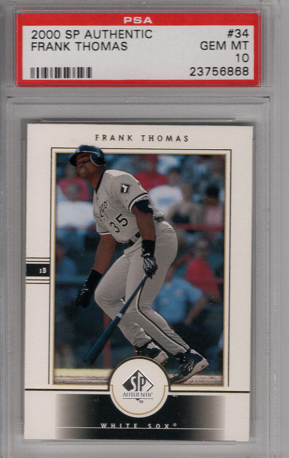 2000 SP Authentic Frank Thomas PSA 10