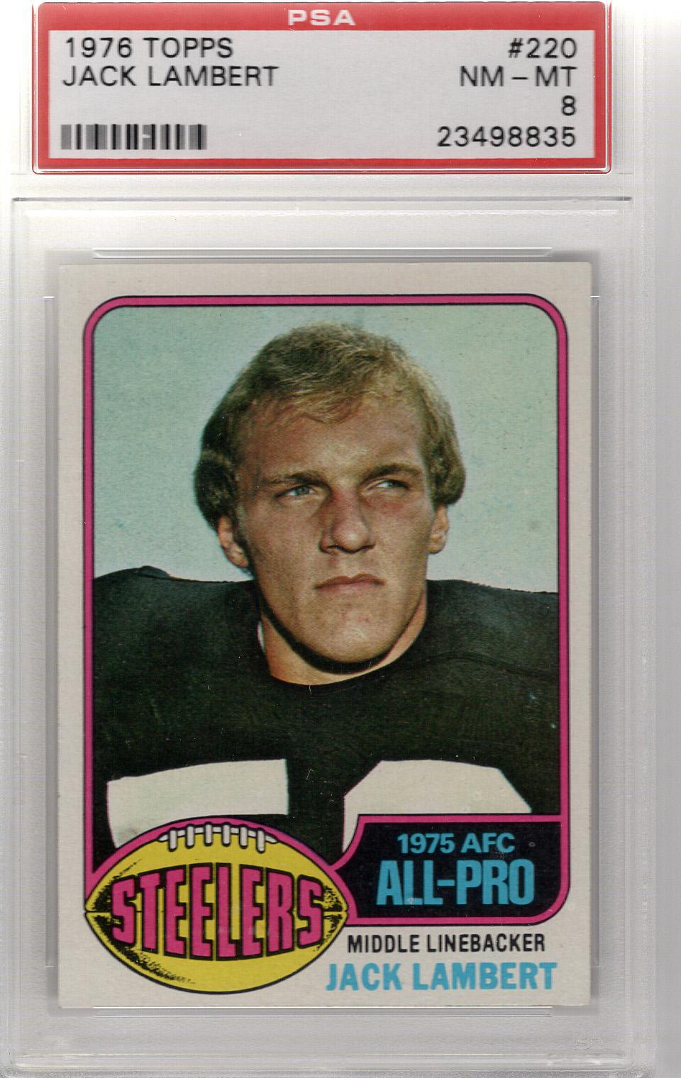 1976 Topps Jack Lambert PSA 8