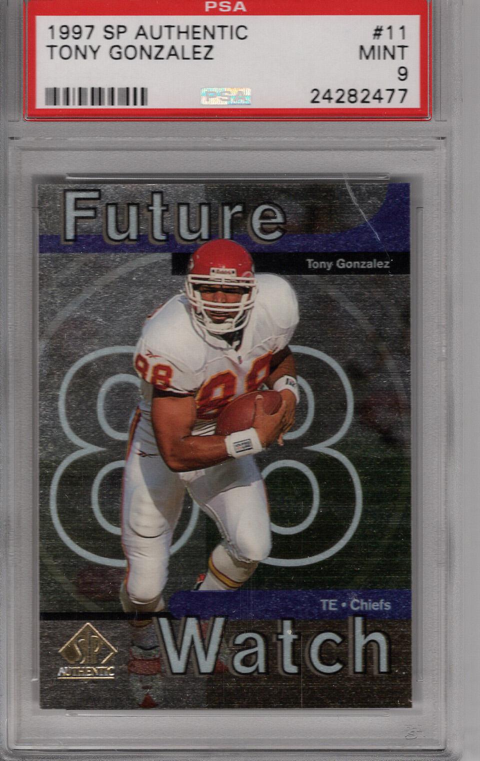 1997 SP Authentic RC Tony Gonzalez PSA 9