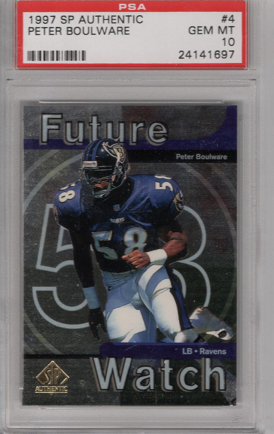 1997 SP Authentic Peter Boulware PSA 10
