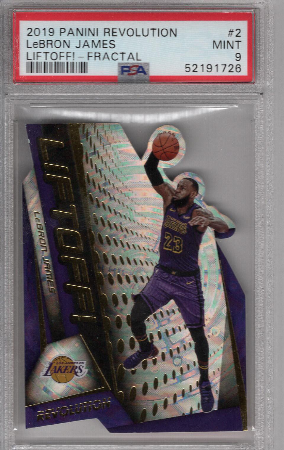 2019 Revolution Liftoff! Fractal LeBron James PSA 9