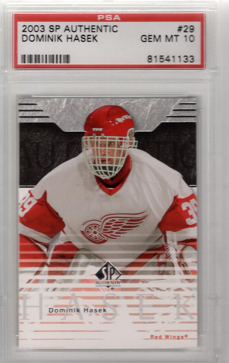 2003-04 SP Authentic Dominik Hasek PSA 10