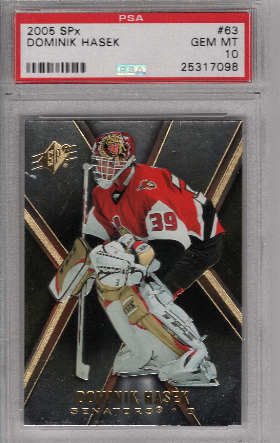 2005-06 SPx Dominik Hasek PSA 10