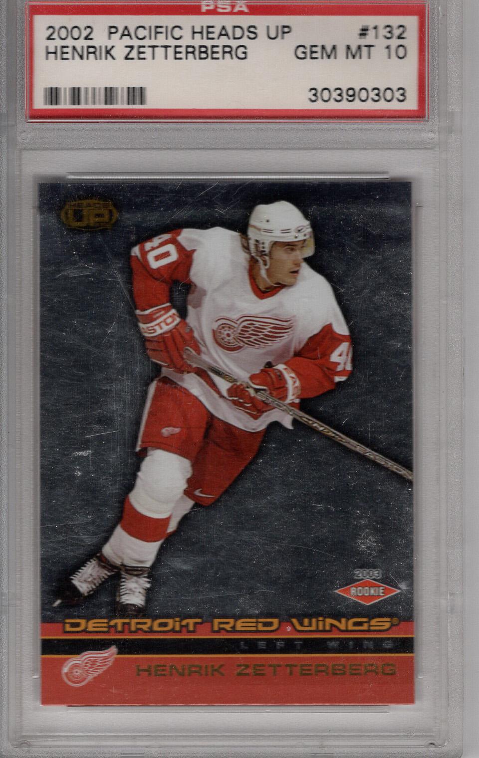 2002-03 Heads Up RC Henrik Zetterberg PSA 10