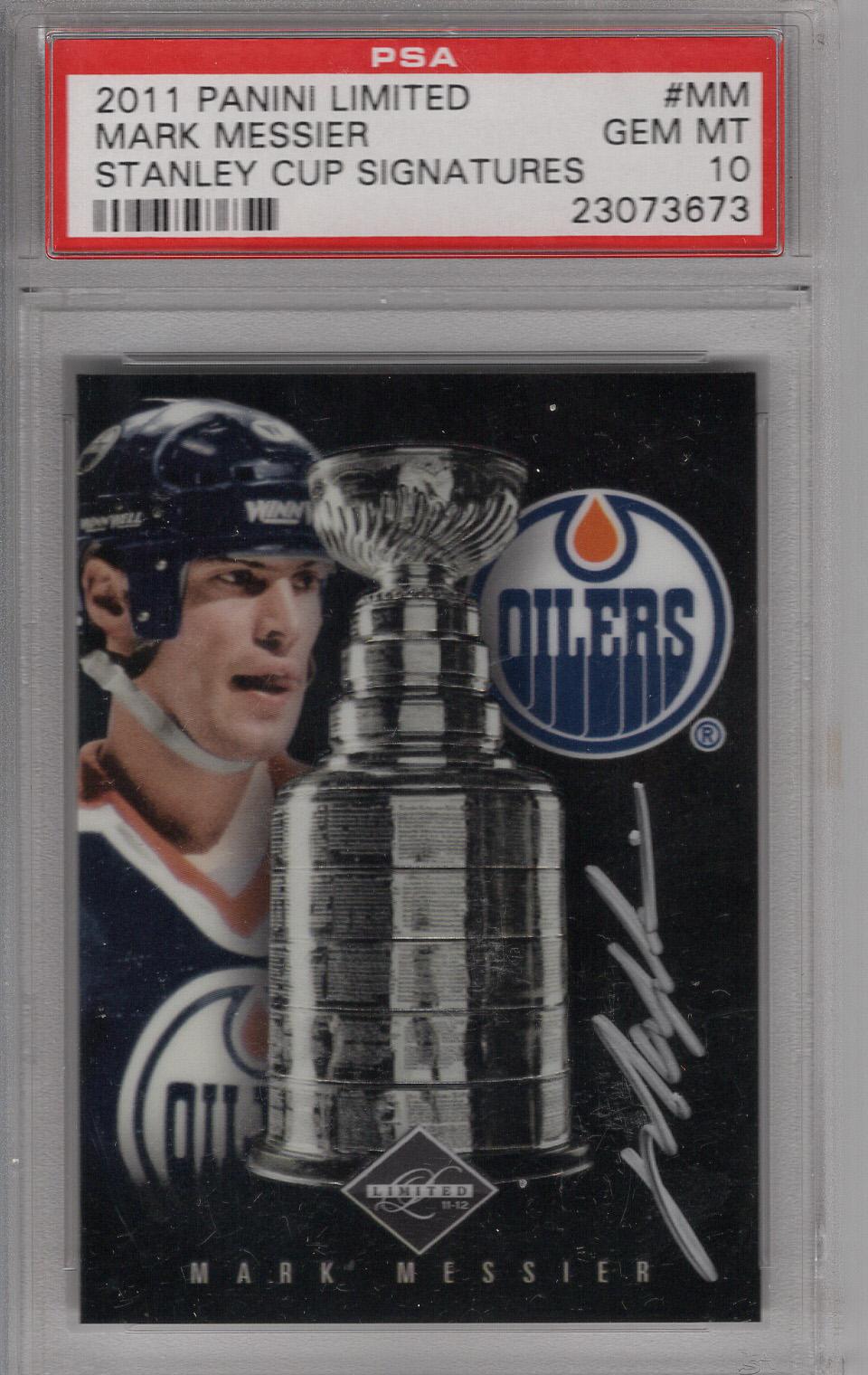 2011-12 Limited Stanley Cup Signatures Auto Mark Messier PSA 10