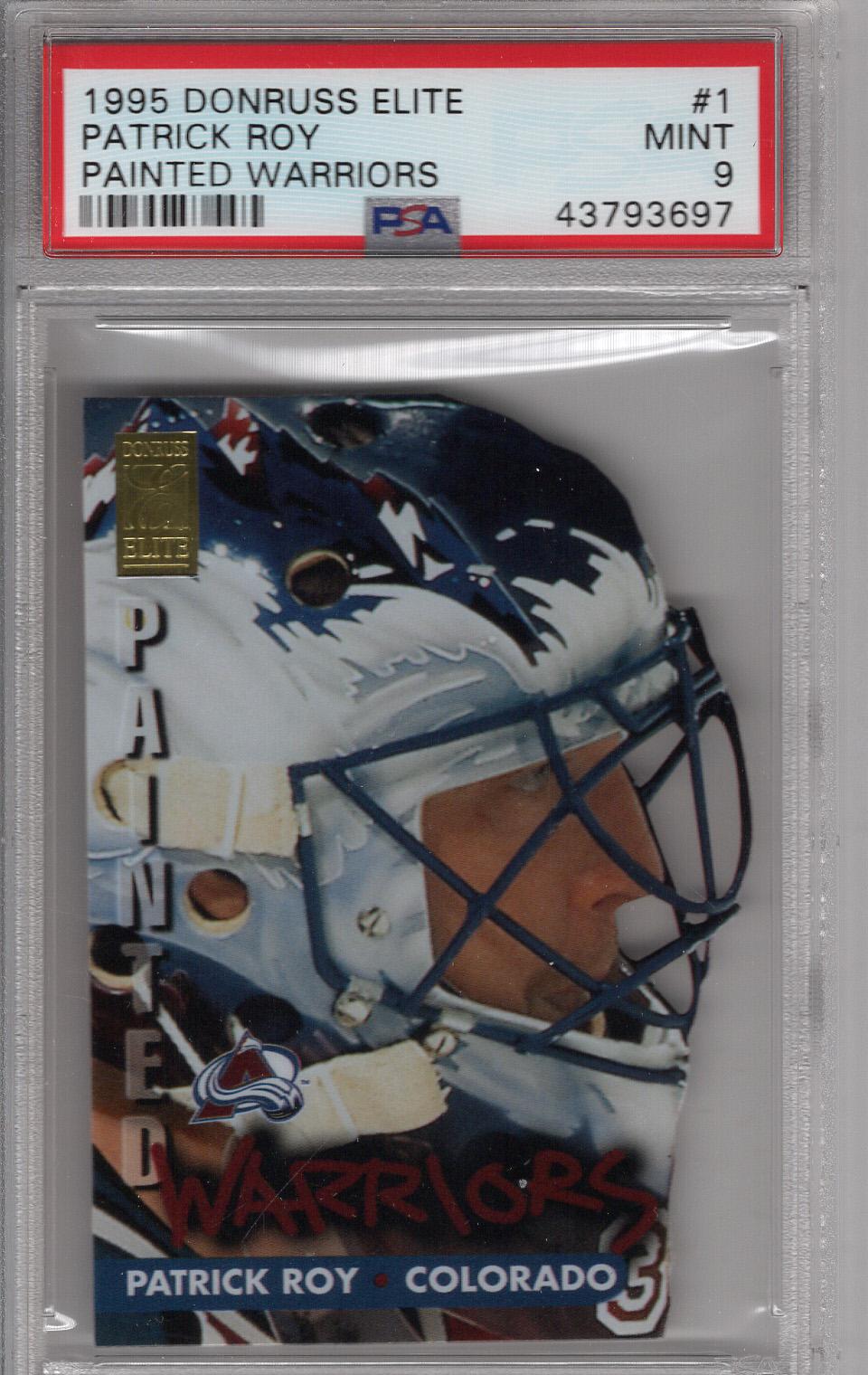 1995-96 Elite Painted Warriors Patrick Roy PSA 9