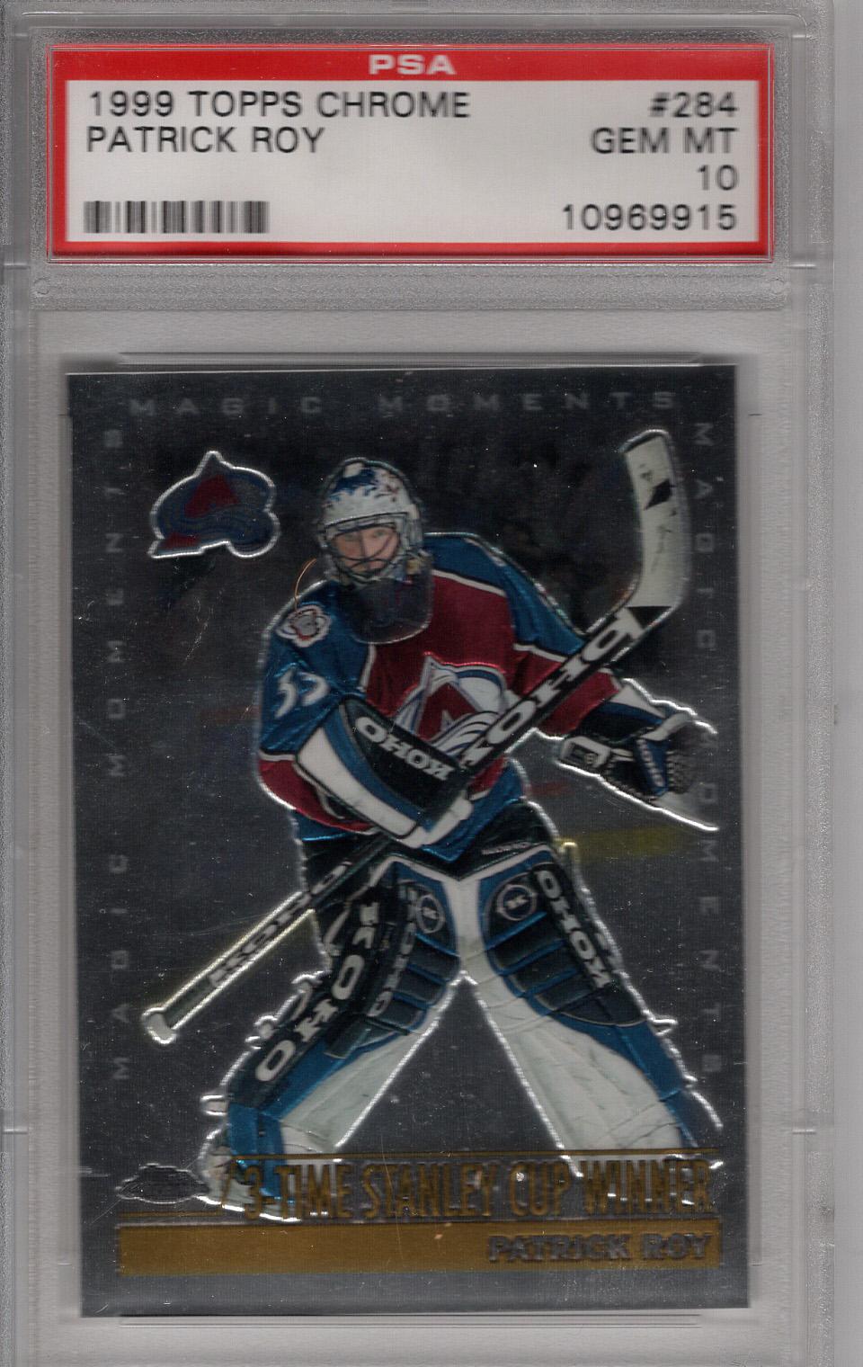 1999-00 Topps Chrome Magic Moments Patrick Roy PSA 10