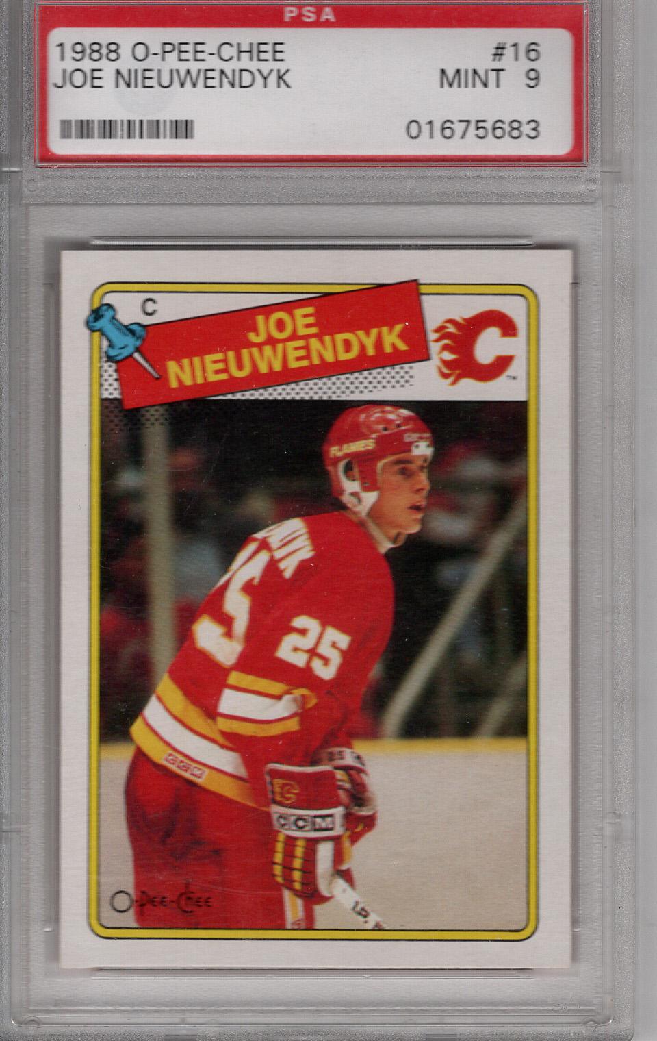 1988-89 O-Pee-Chee Joe Nieuwendyk PSA 9