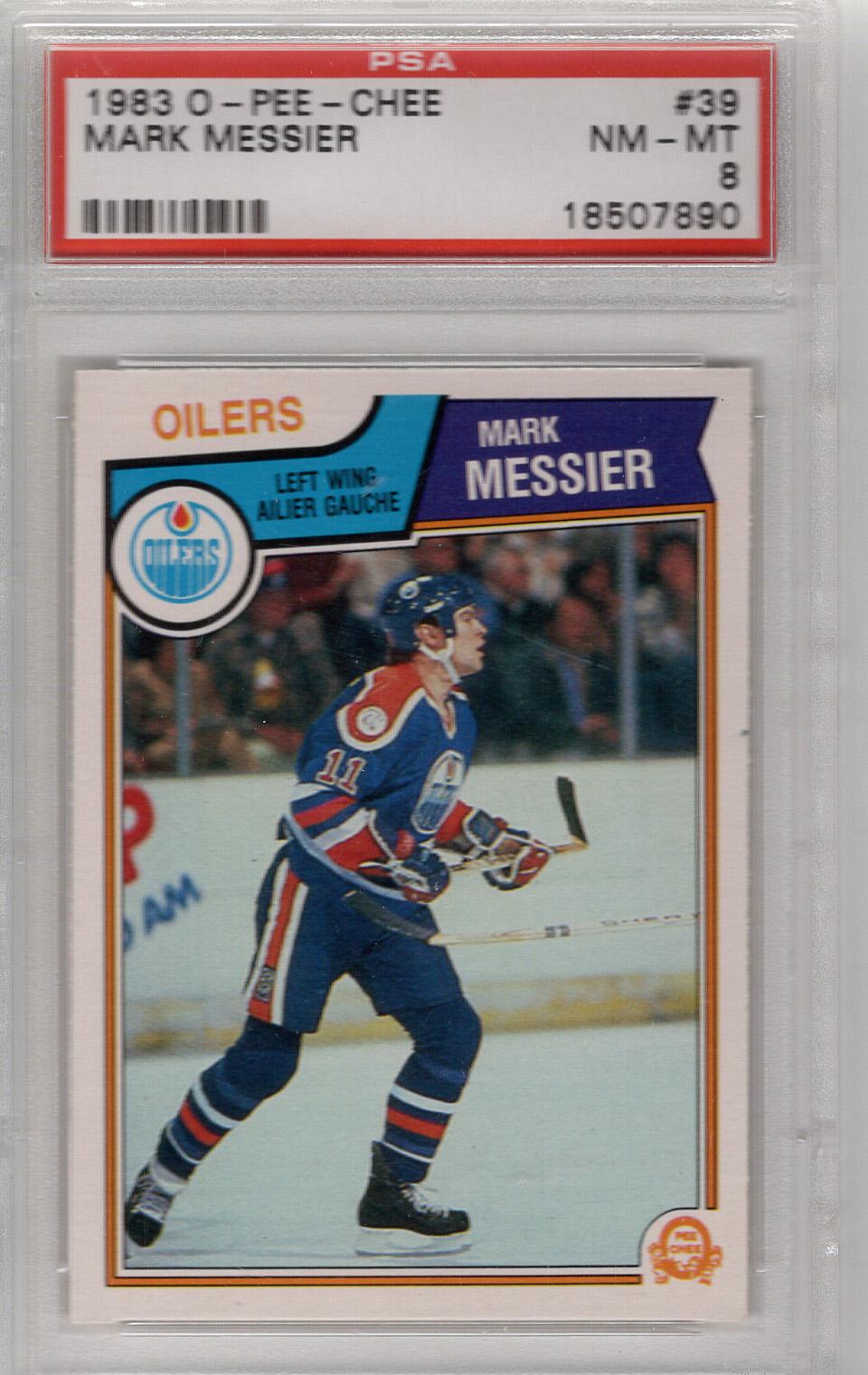 1983-84 O-Pee-Chee Mark Messier PSA 8