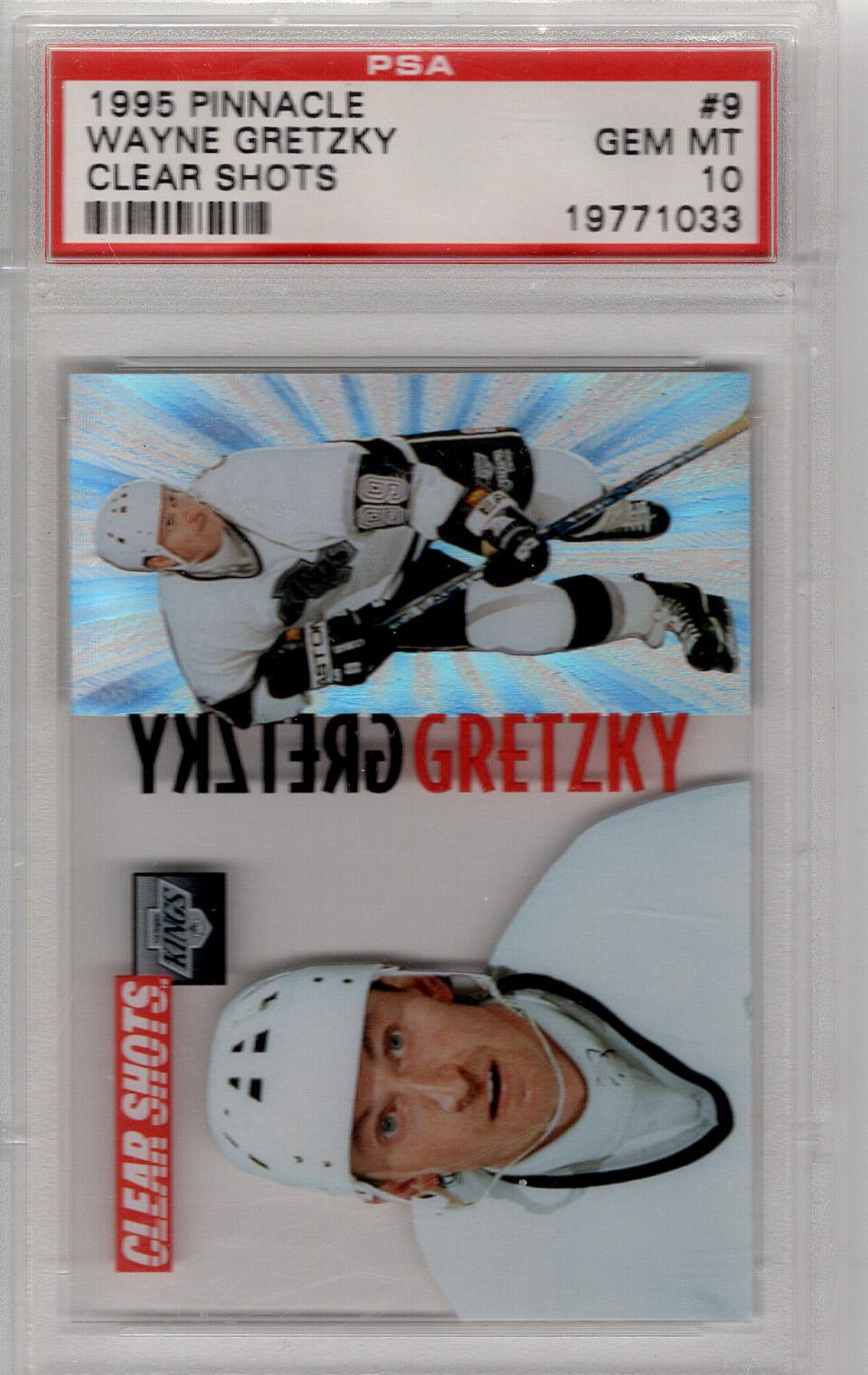 1995-96 Pinnacle Clear Shots Wayne Gretzky PSA 10