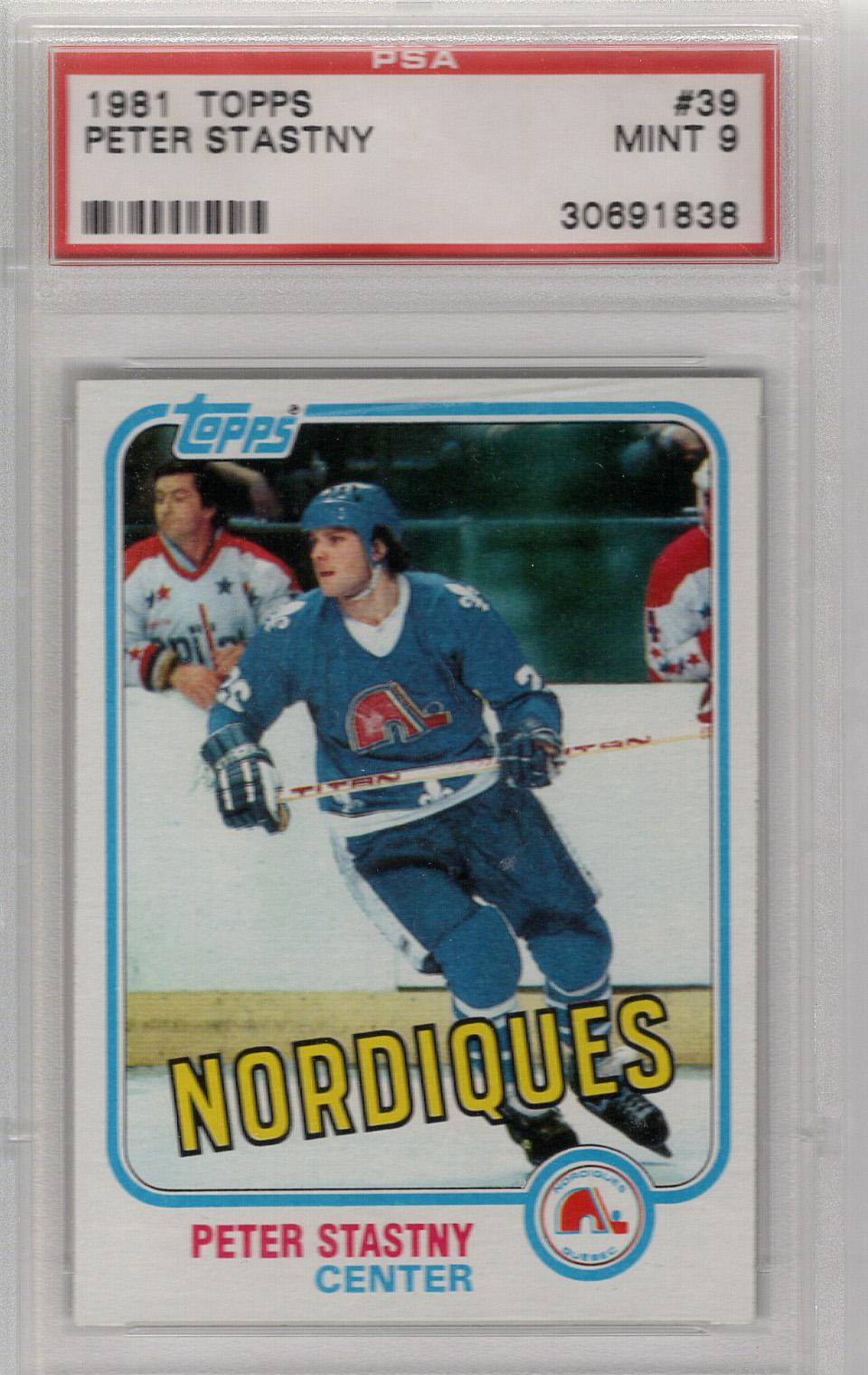 1981-82 Topps Peter Stastny PSA 9