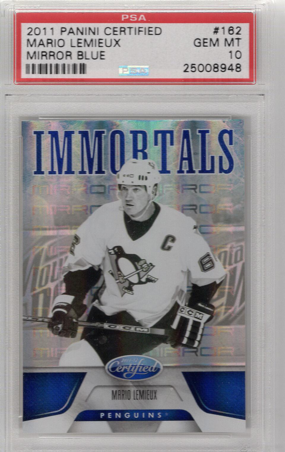 2011-12 Certified Mirror Blue Mario Lemieux PSA 10