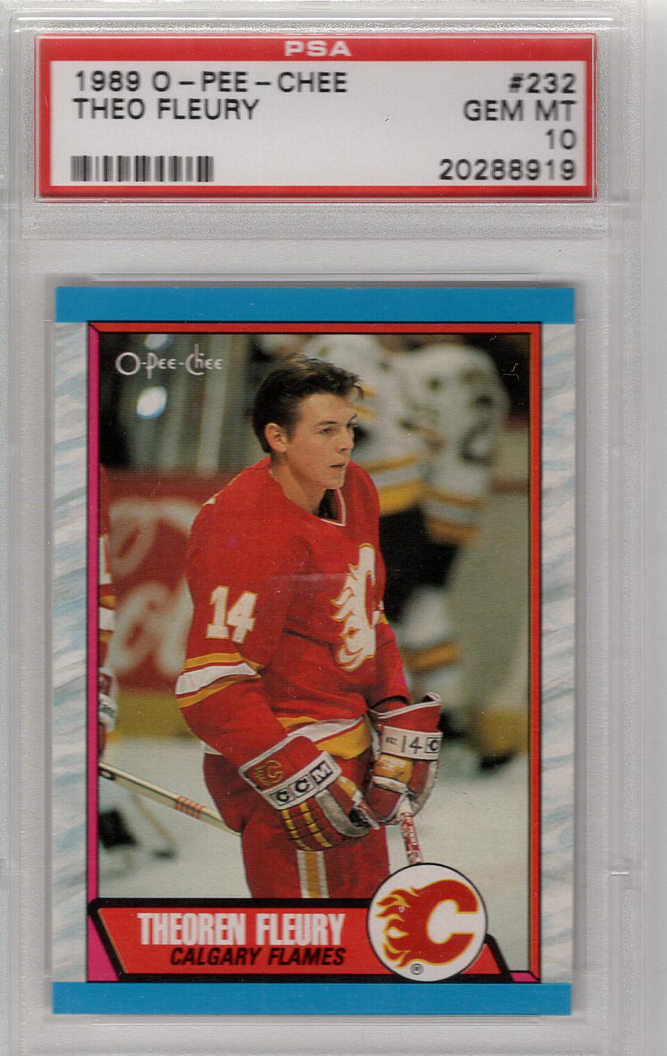 1989-90 O-Pee-Chee Theo Fleury PSA 10