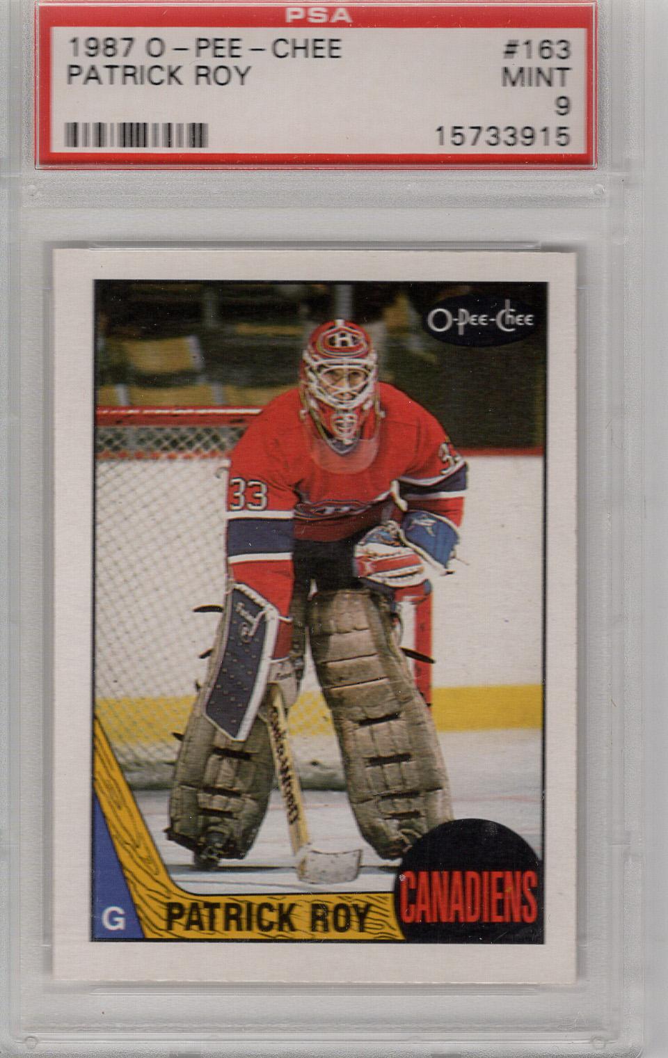 1987-88 O-Pee-Chee Patrick Roy PSA 9