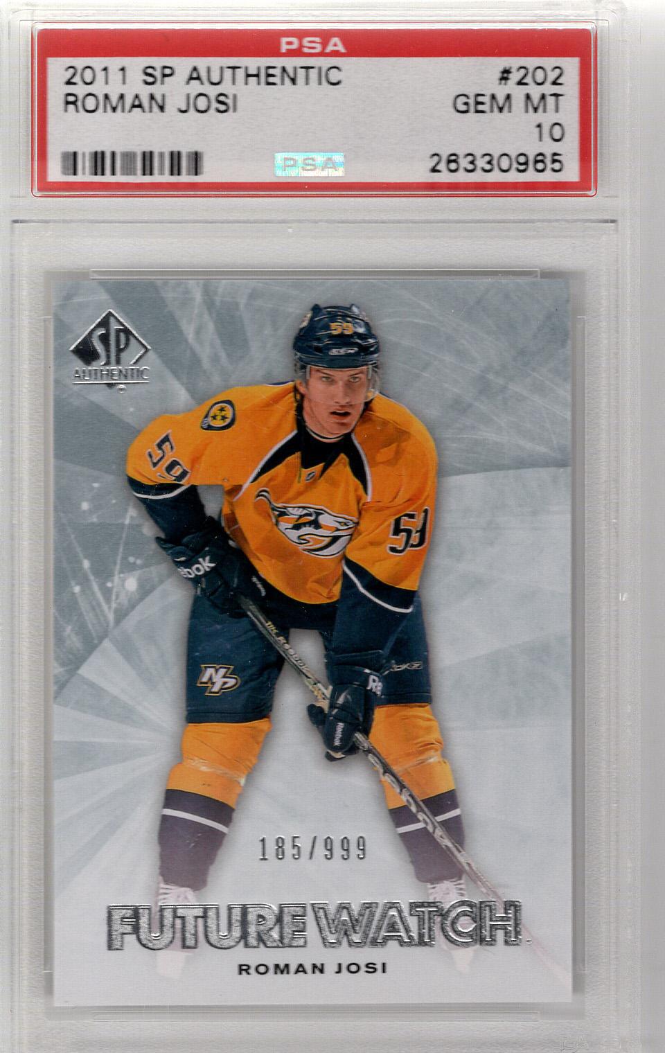 2011-12 SP Authentic Roman Josi PSA 10