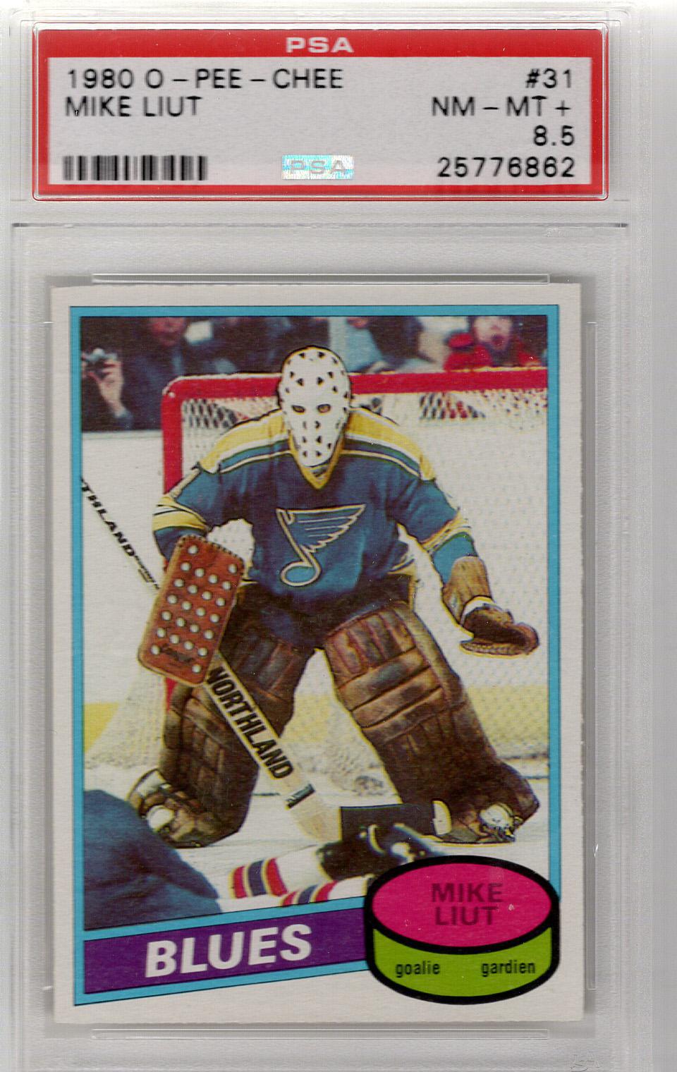 1980-81 O-Pee-Chee Mike Liut PSA 8.5