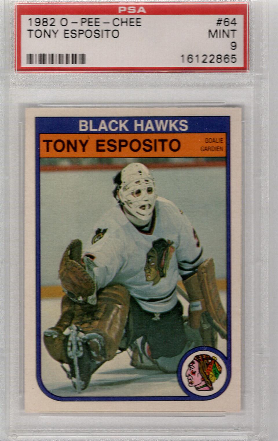 1982-83 O-Pee-Chee Tony Esposito PSA 9