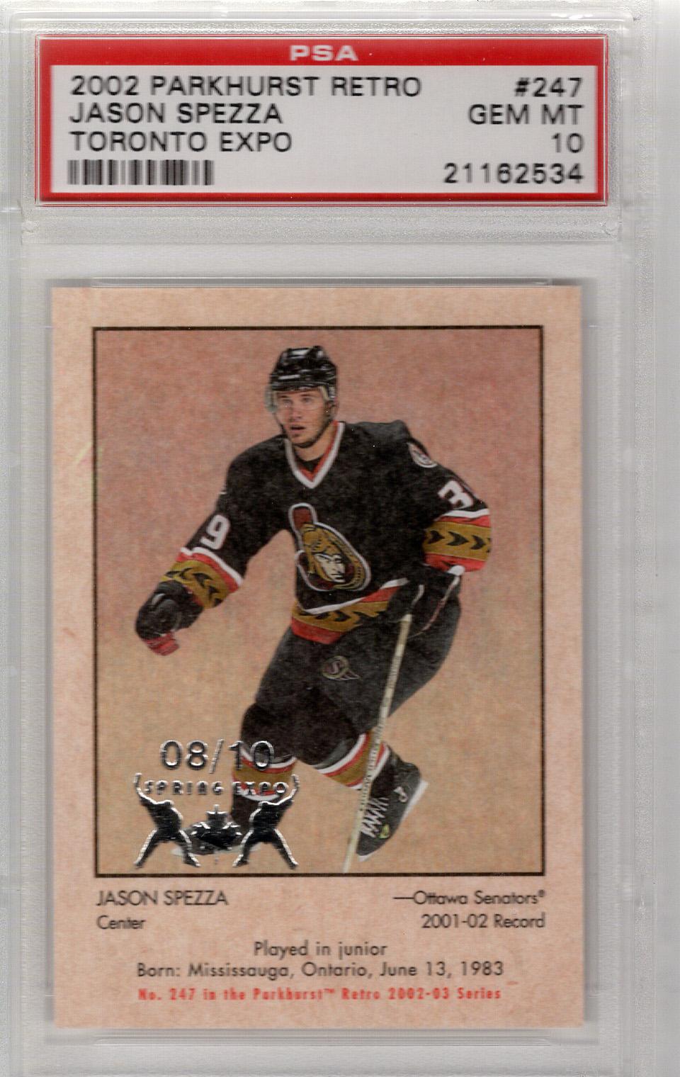 2002-03 Parkhurst Retro Toronto Expo RC Jason Spezza PSA 10