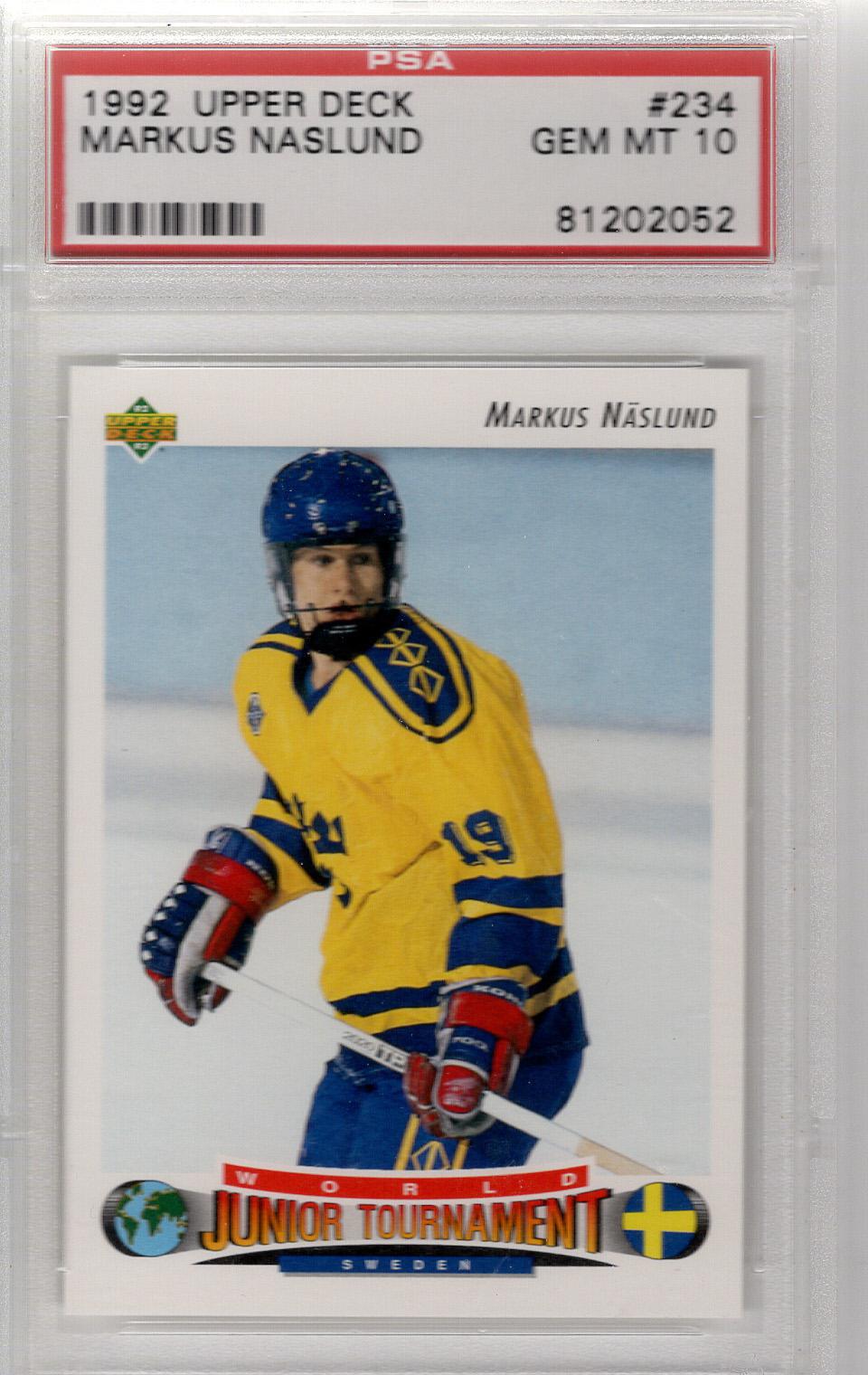 1992-93 Upper Deck RC Markus Naslund PSA 10